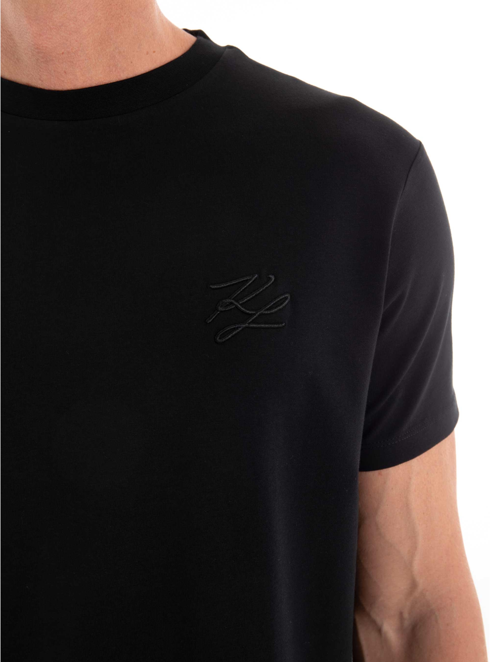 Karl Lagerfeld 3D KL Monogram T-Shirt - Black
