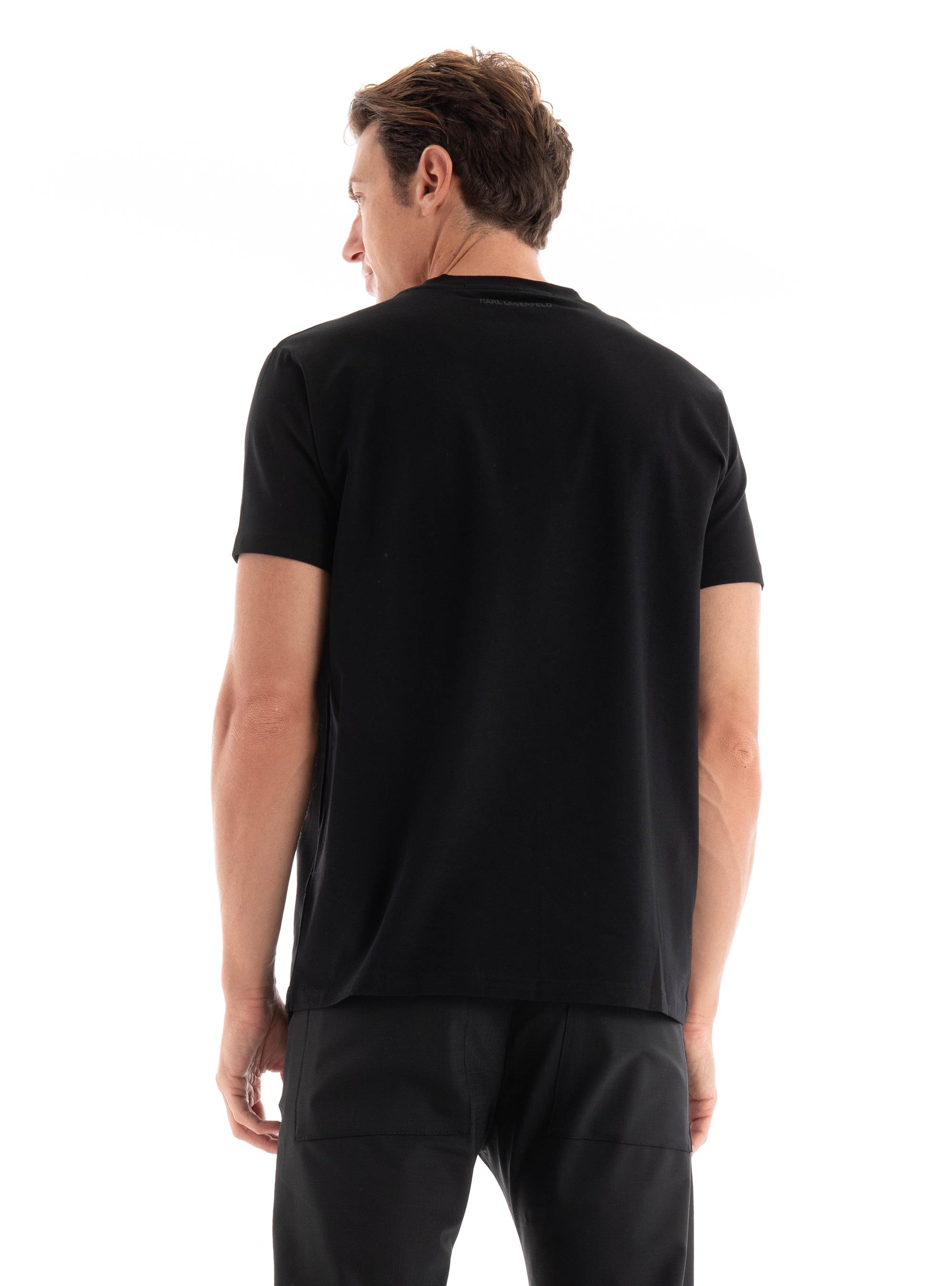 Karl Lagerfeld 3D KL Monogram T-Shirt - Black
