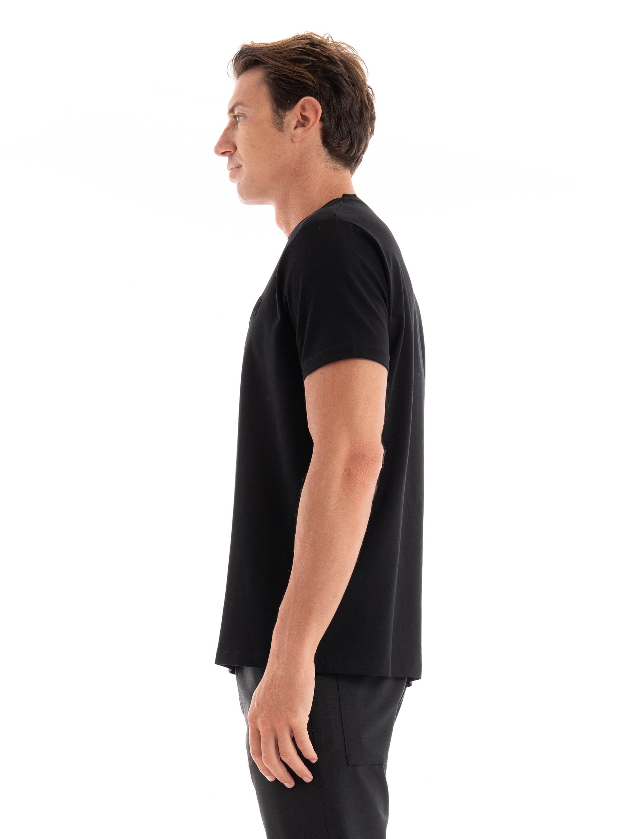 Karl Lagerfeld 3D KL Monogram T-Shirt - Black