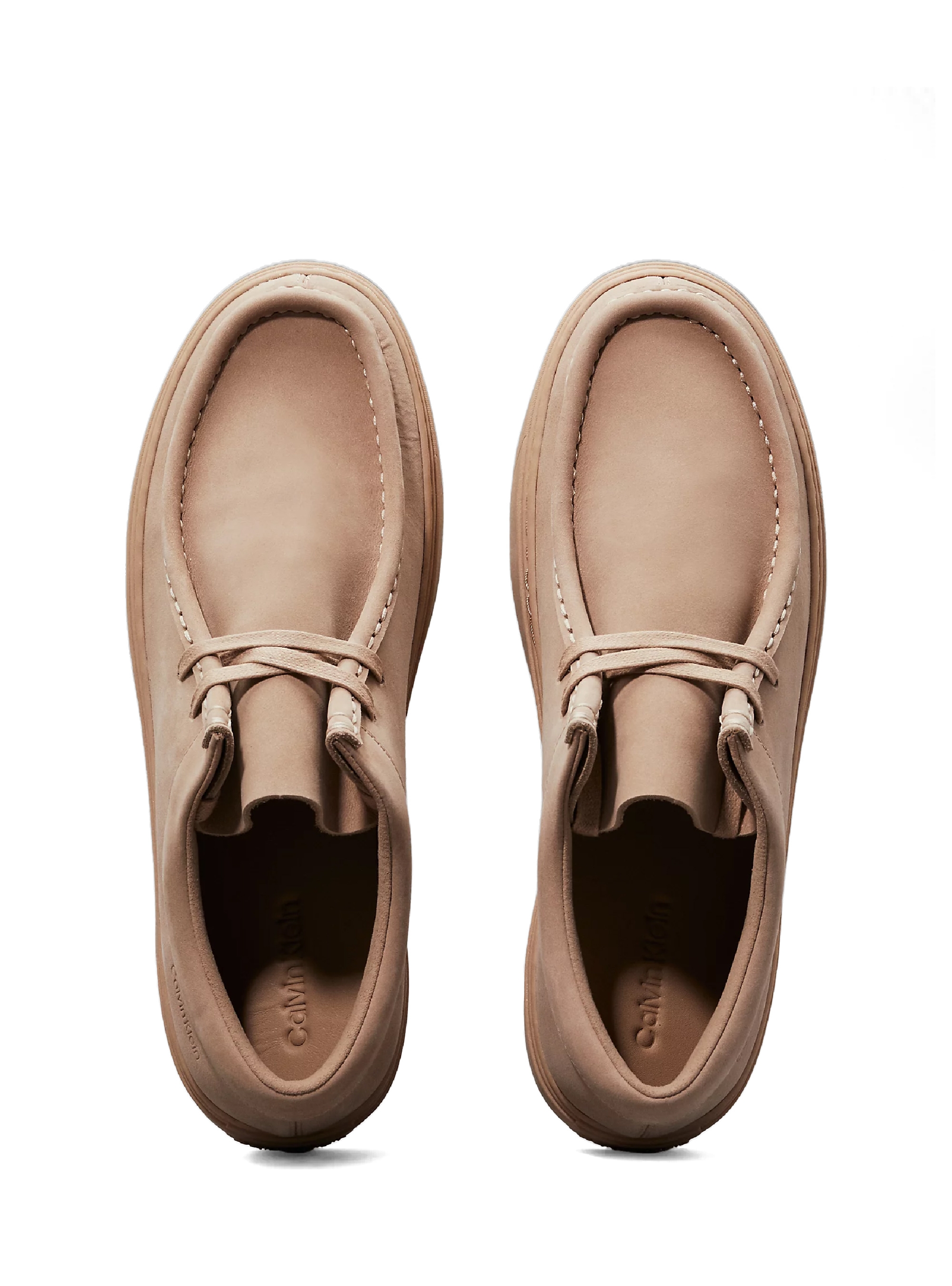 Calvin Klein Apron Lace Up Sneakers - Light Grey