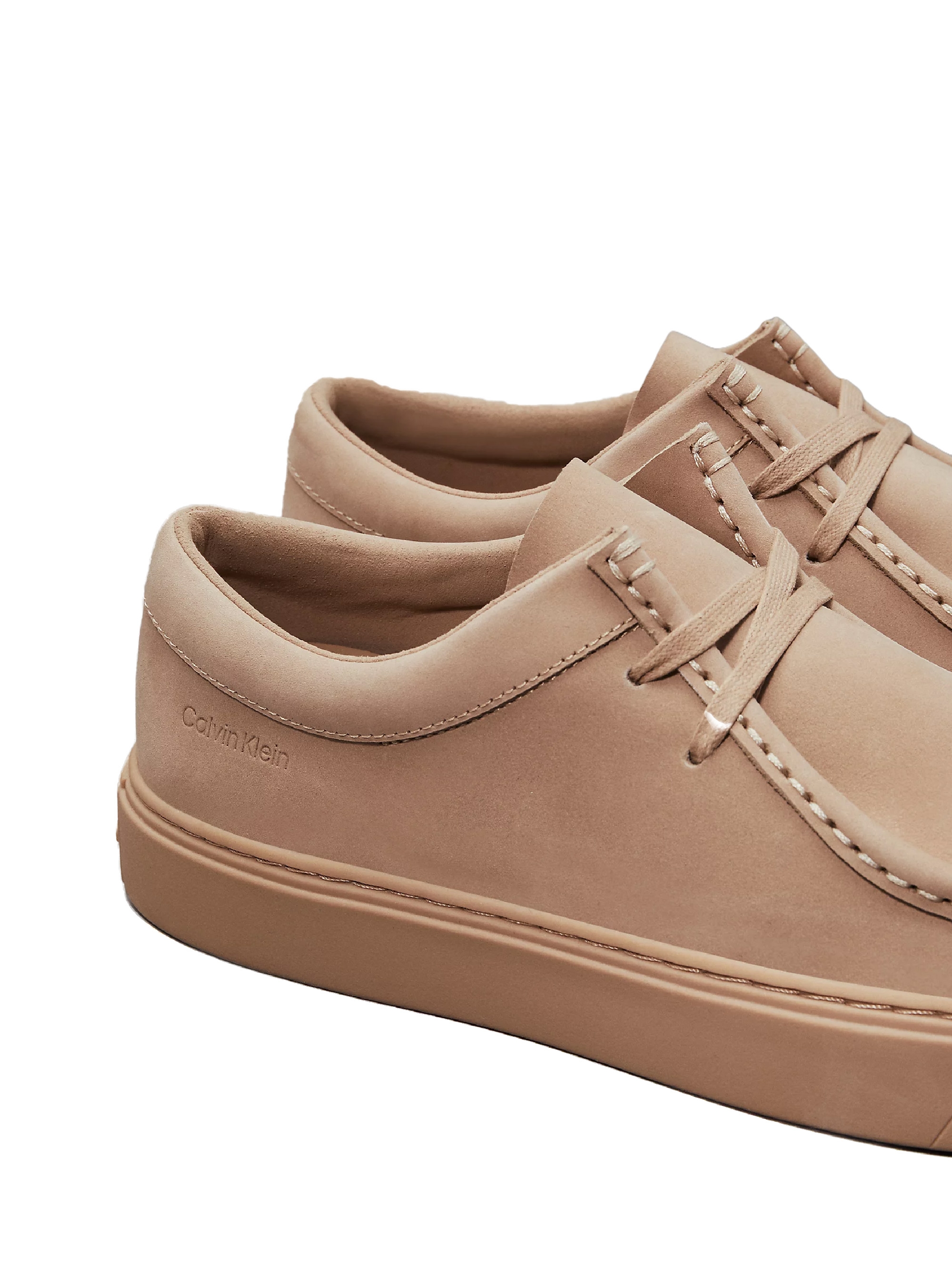 Calvin Klein Apron Lace Up Sneakers - Light Grey