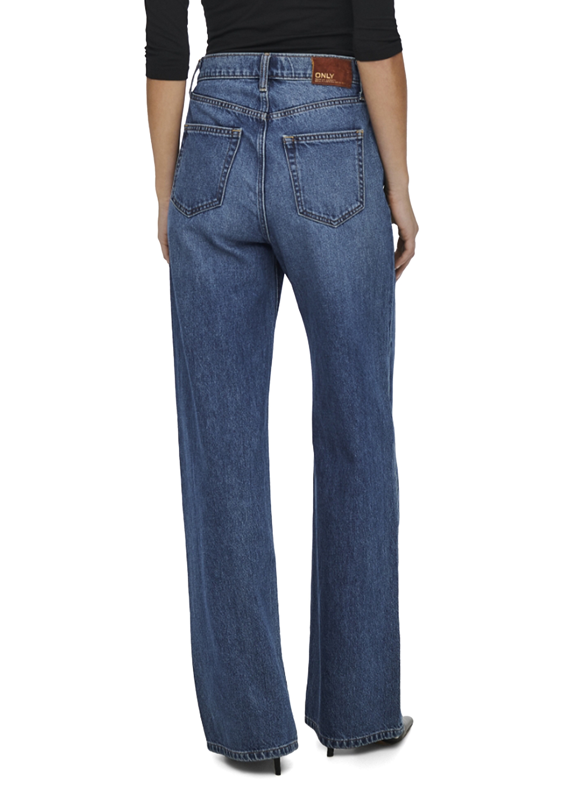 Only Hope High Waist Wide Fit Jeans Add465 - Medium Aged Denim