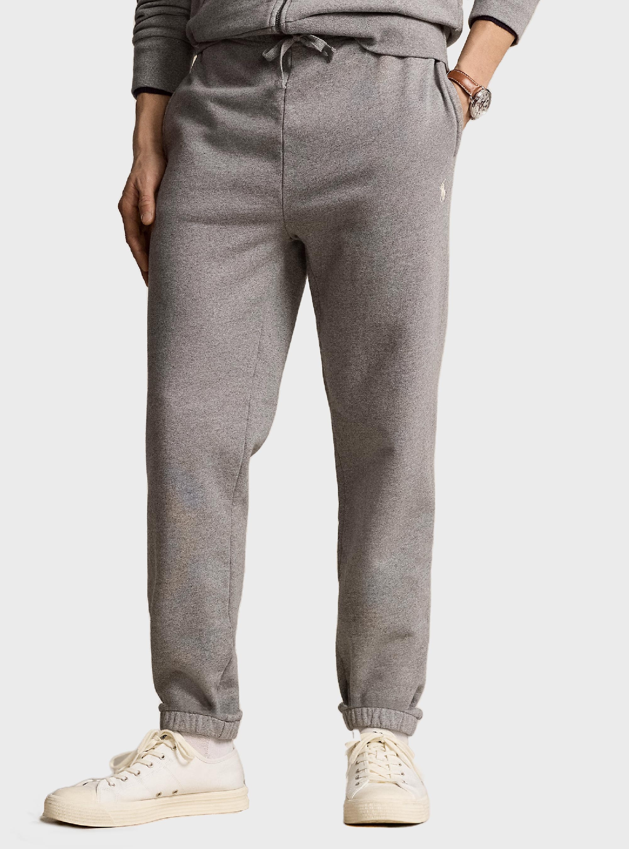 Polo Ralph Lauren Loopback Fleece Tracksuit Bottoms - Dark Grey Melange 