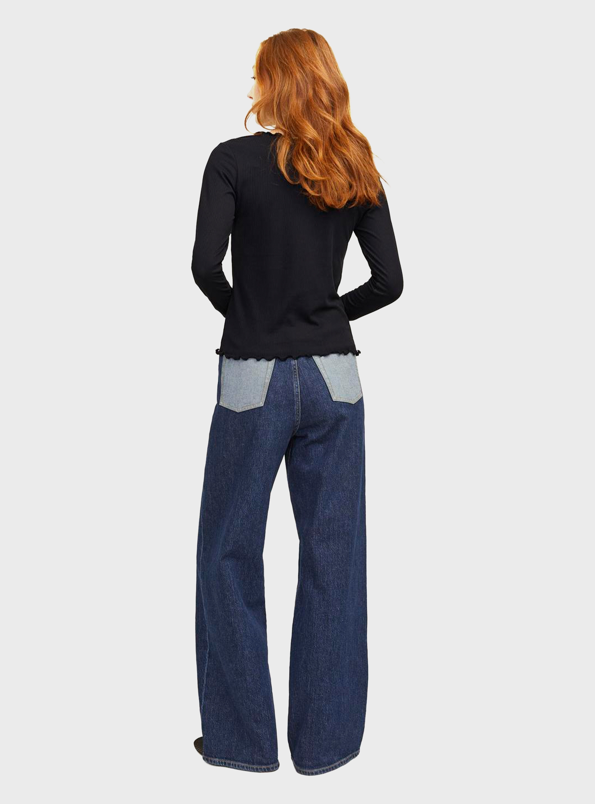 JJXX Hayden Jersey Blouse - Black