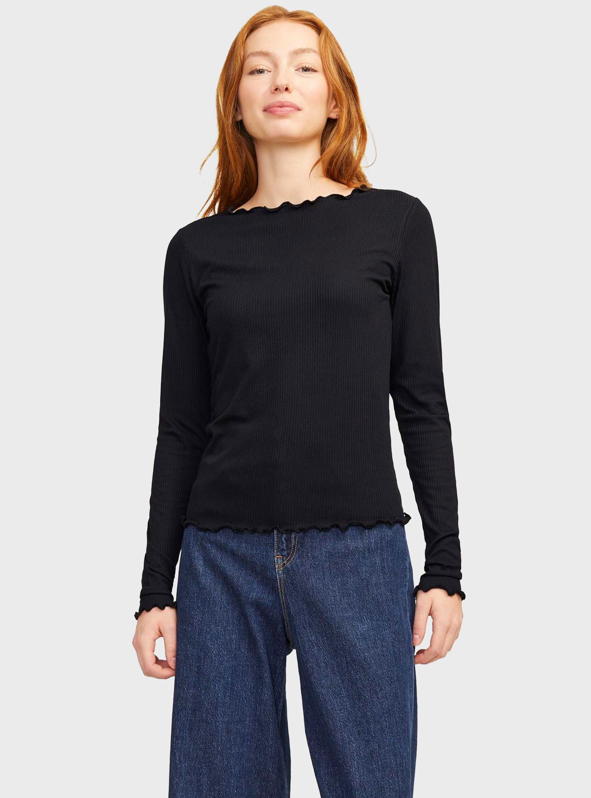 JJXX Hayden Jersey Blouse - Black