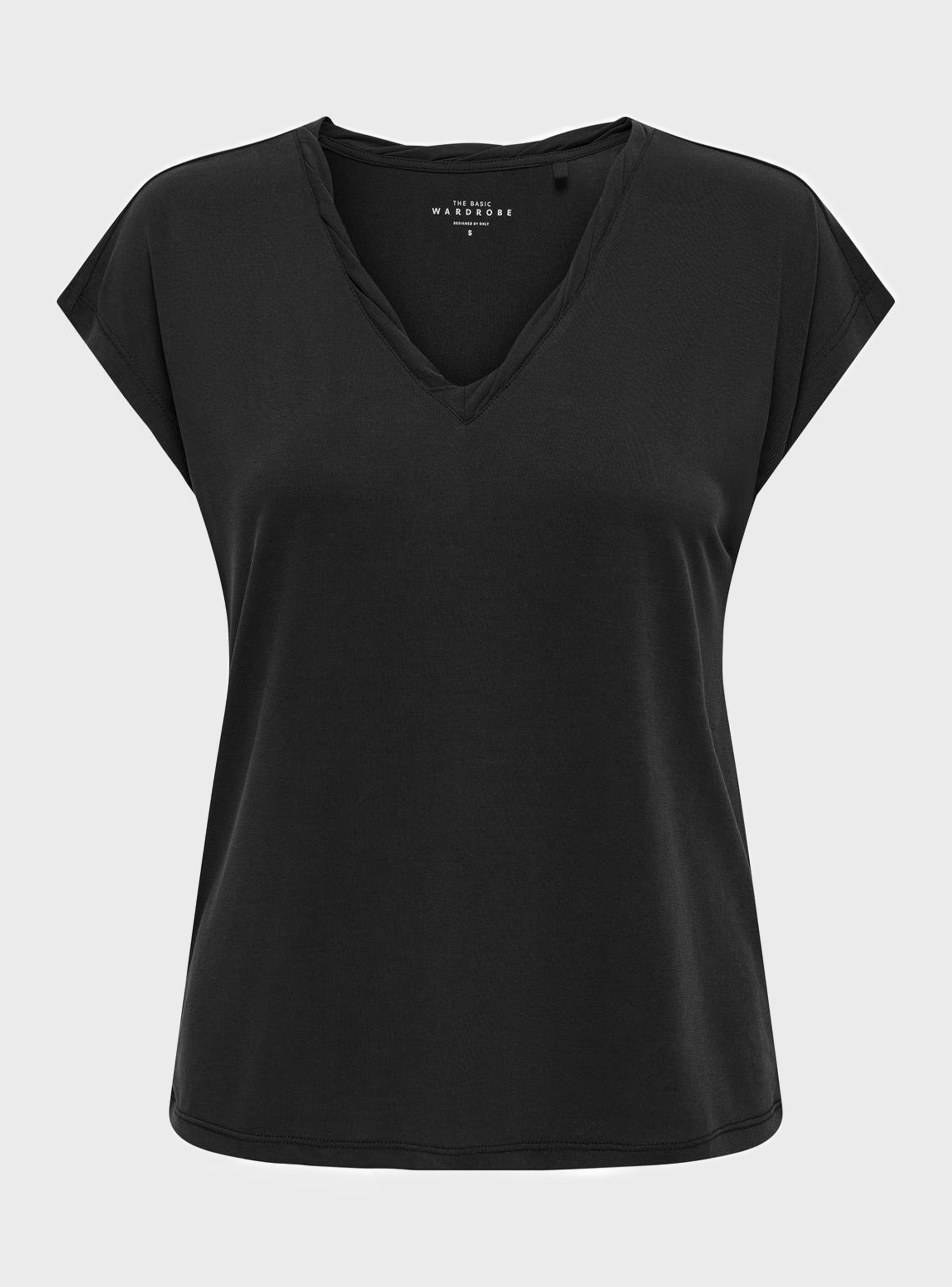Only Hannah V-Neck Top - Black