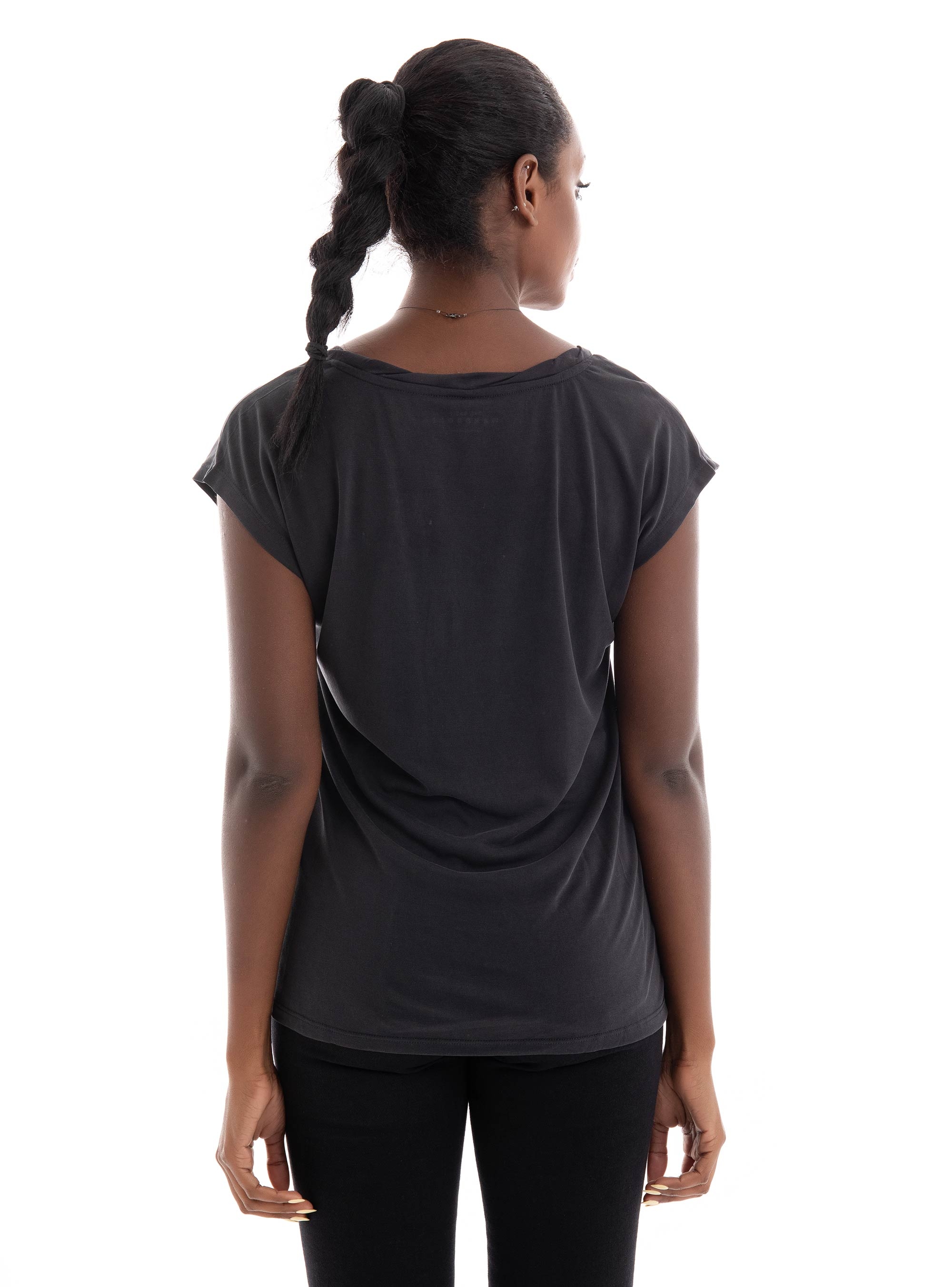 Only Hannah V-Neck Top - Black