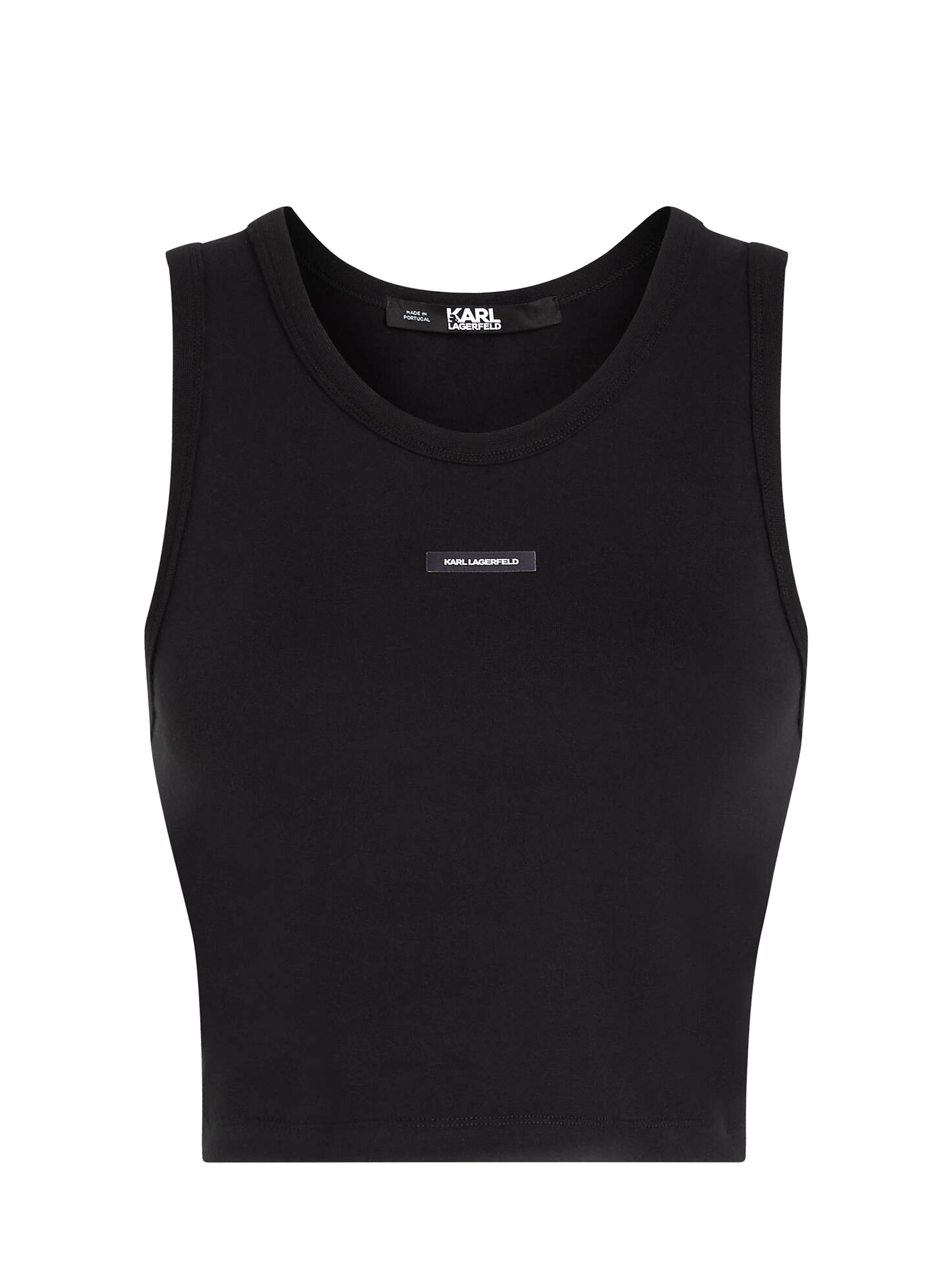 Karl Lagerfeld Essential Logo Tank Top - Black