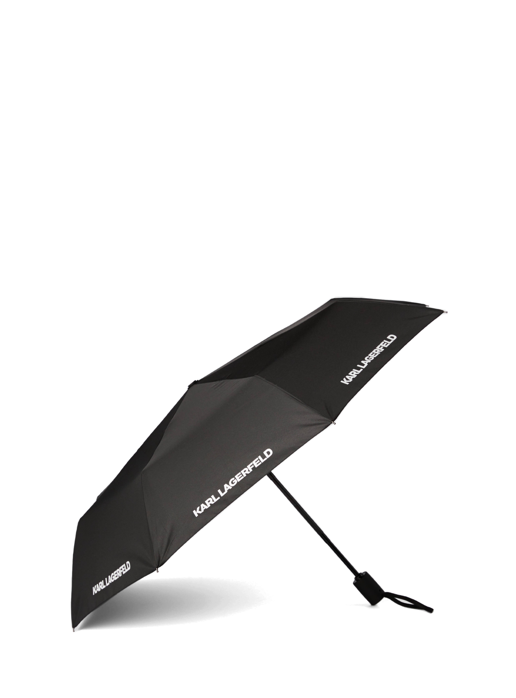 Karl Lagerfeld Classic Karl Logo Automatic Opening Umbrella - Black
