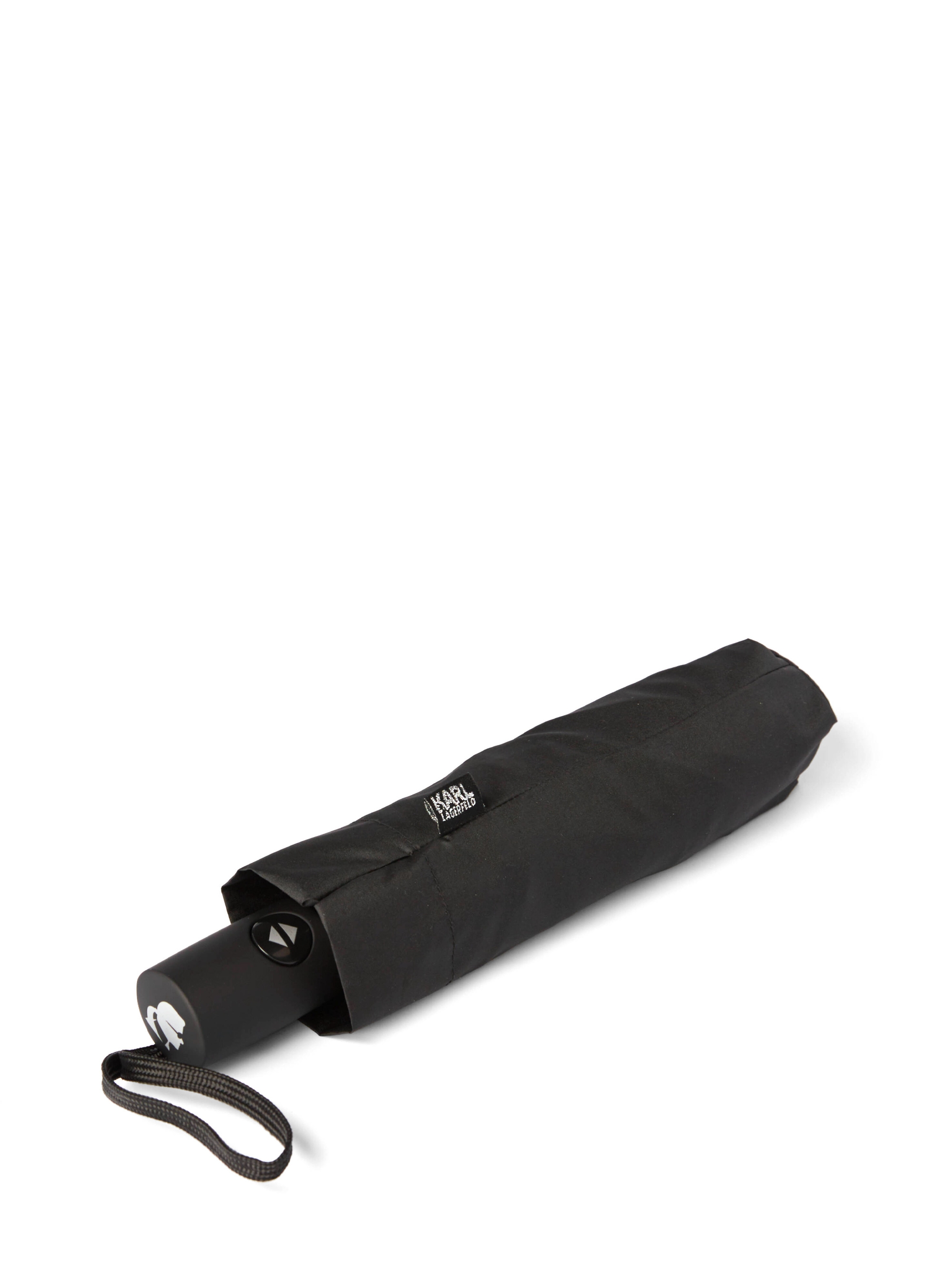 Karl Lagerfeld Classic Karl Logo Automatic Opening Umbrella - Black