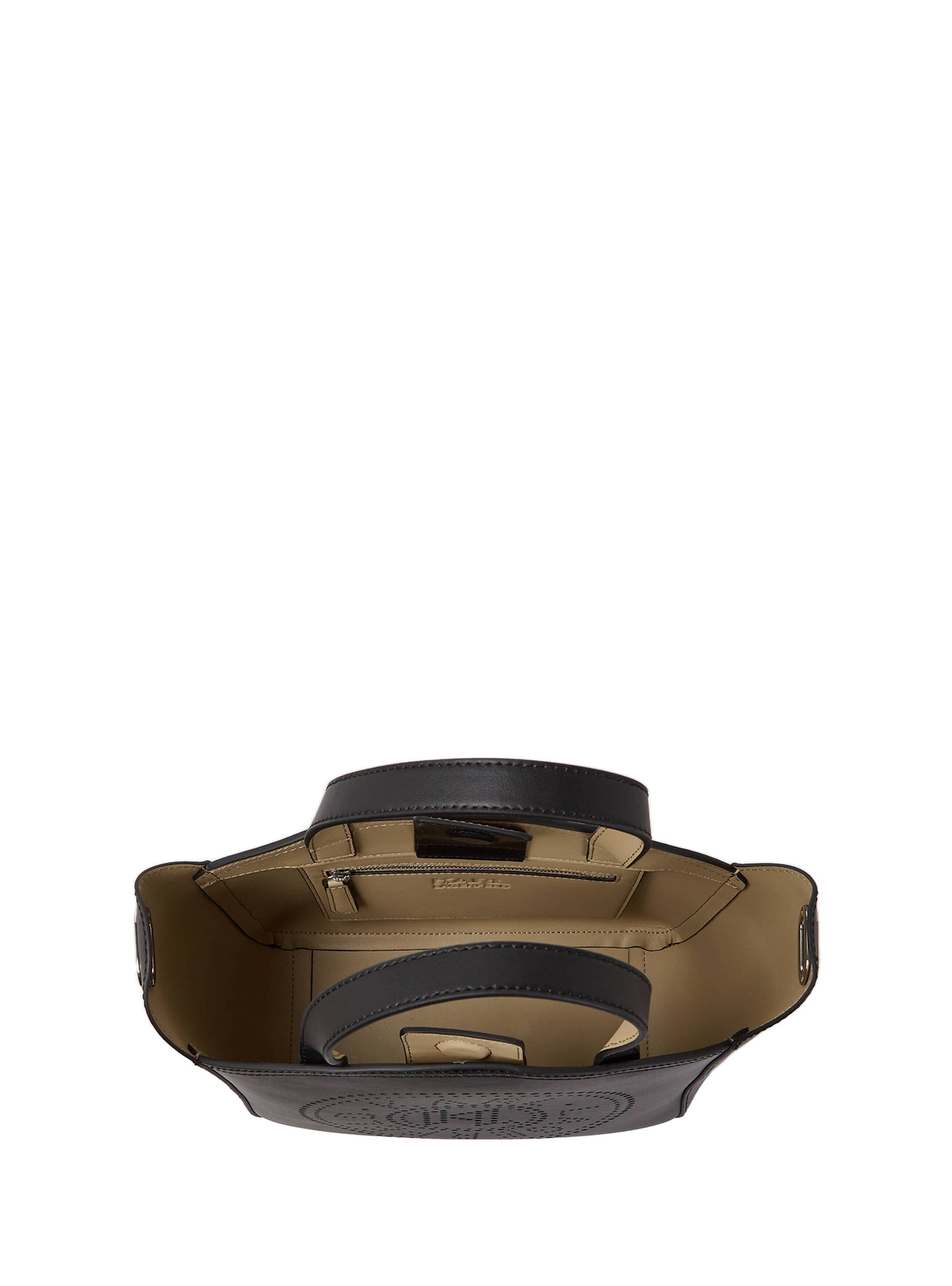 Karl Lagerfeld K/Circle Perforated Small Tote Bag - Black