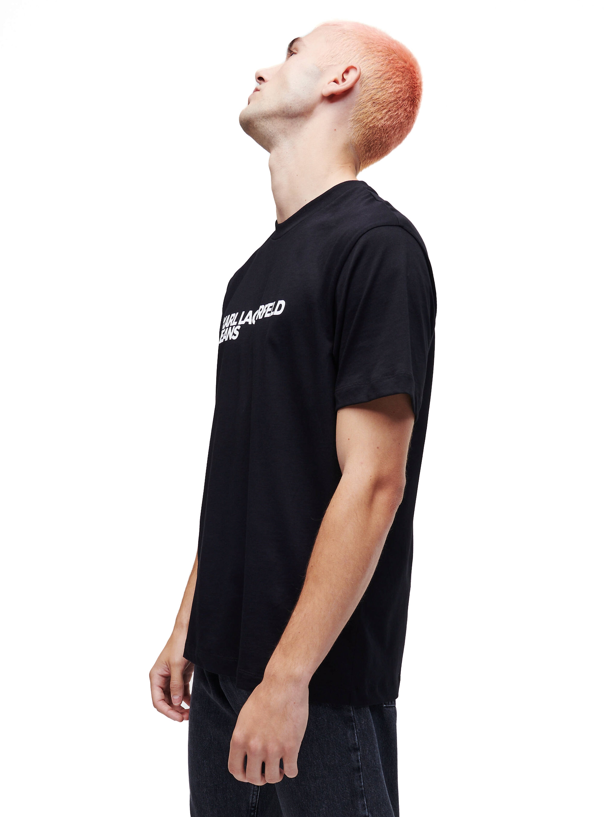 Karl Lagerfeld Jeans Regular Fit Logo T-Shirt - Black