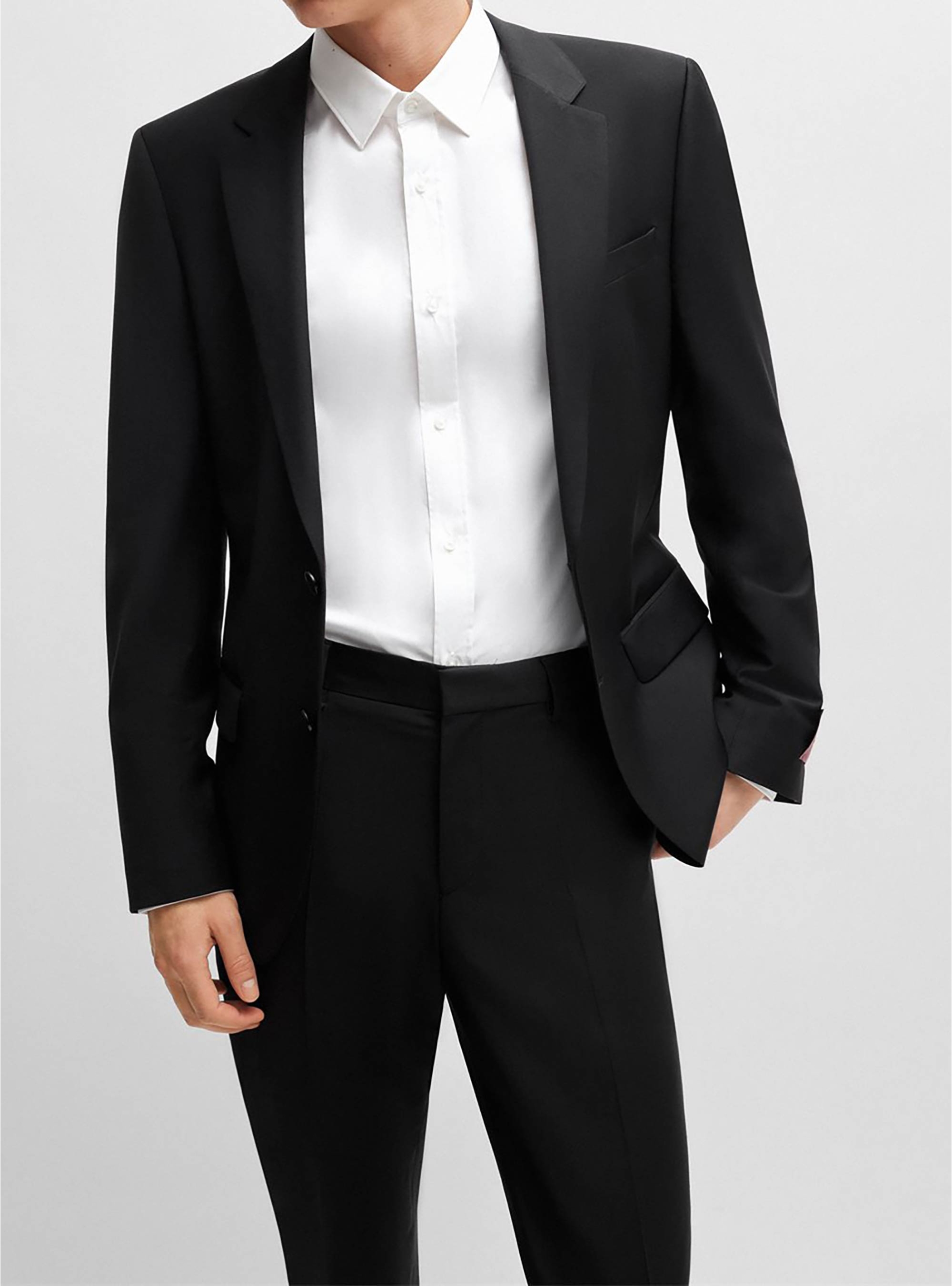 HUGO Extra Slim Fit Trousers HestenM204X - Black