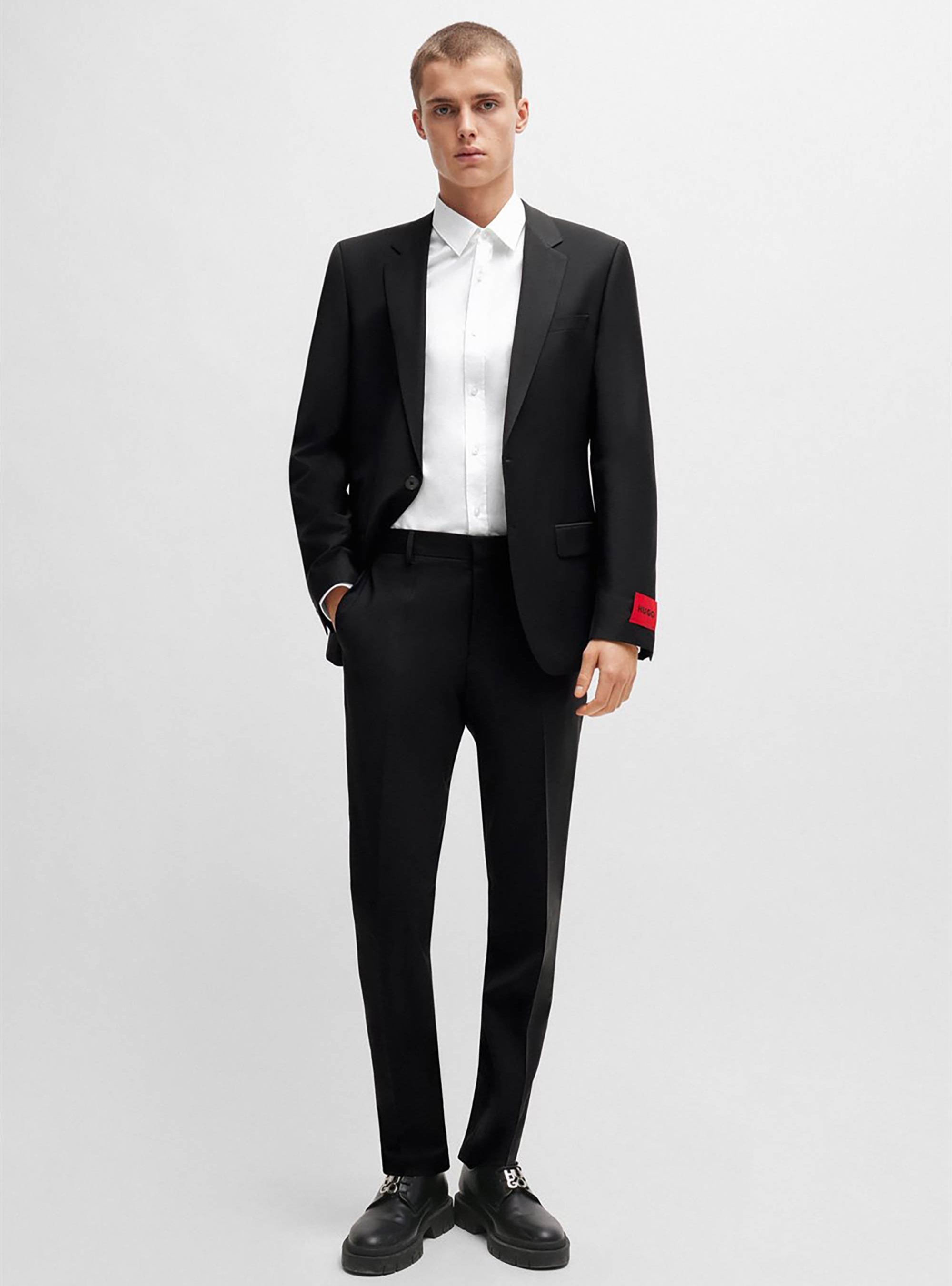 HUGO Extra Slim Fit Trousers HestenM204X - Black