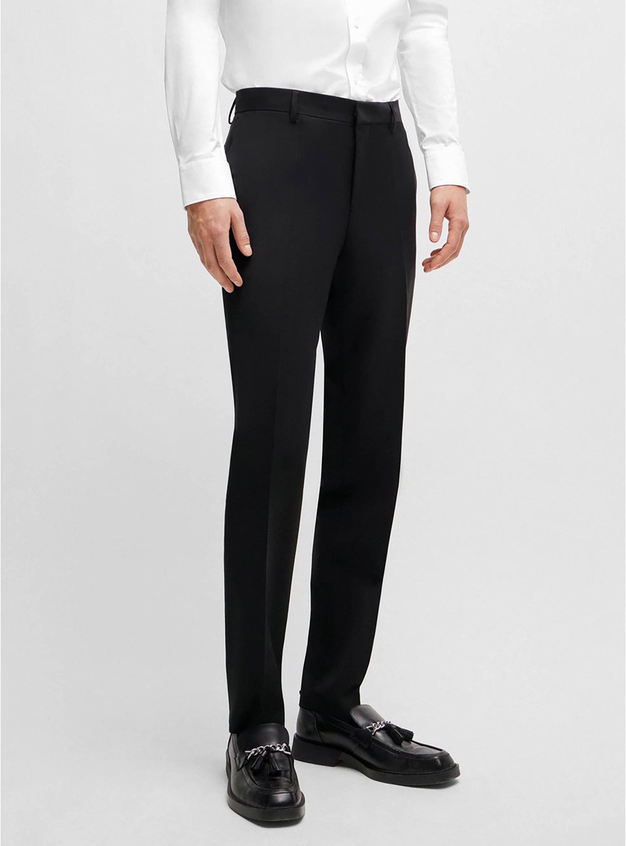 HUGO Extra Slim Fit Trousers HestenM204X - Black