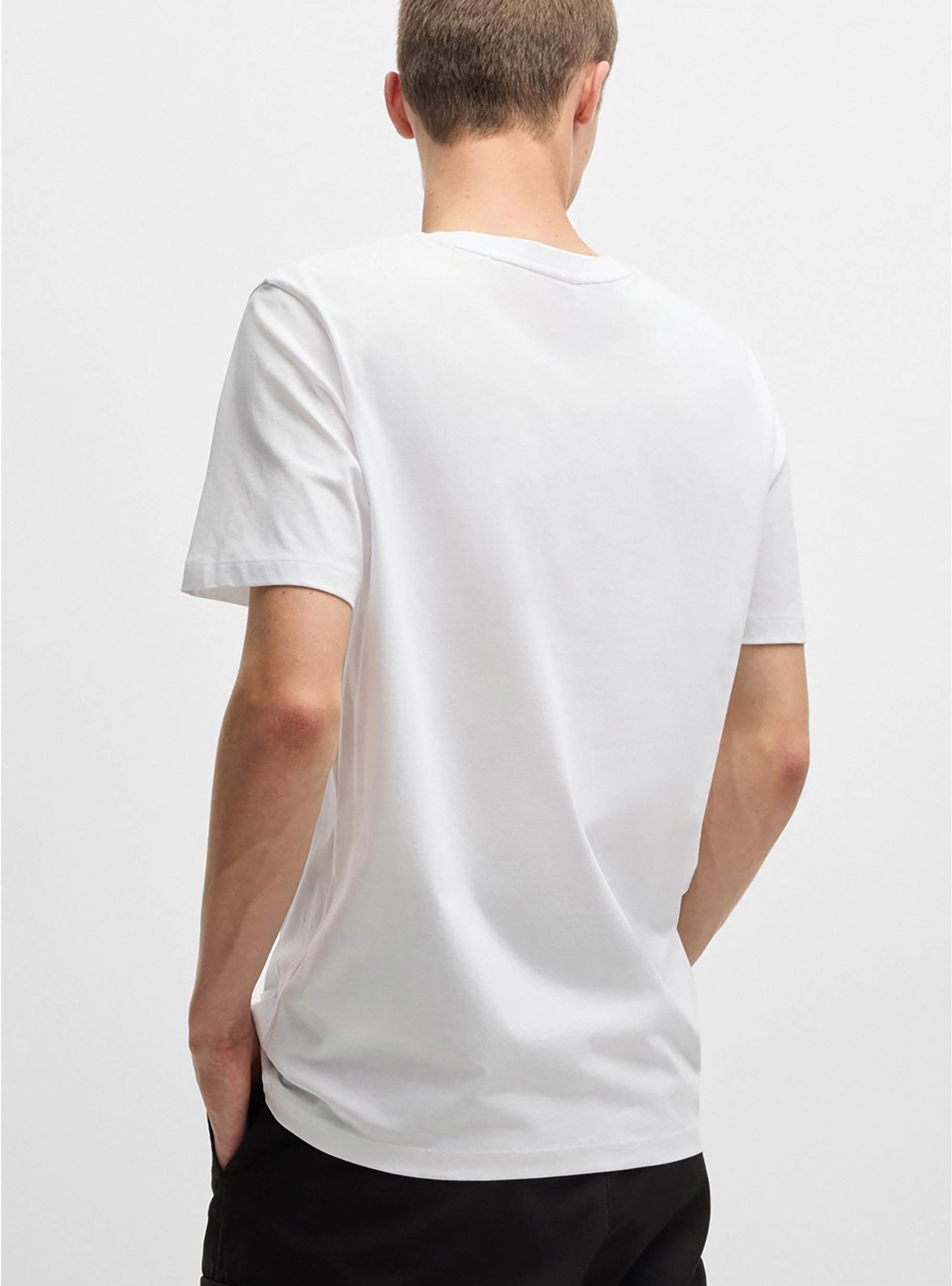 HUGO Regular Fit T-Shirt Dimoniti - White