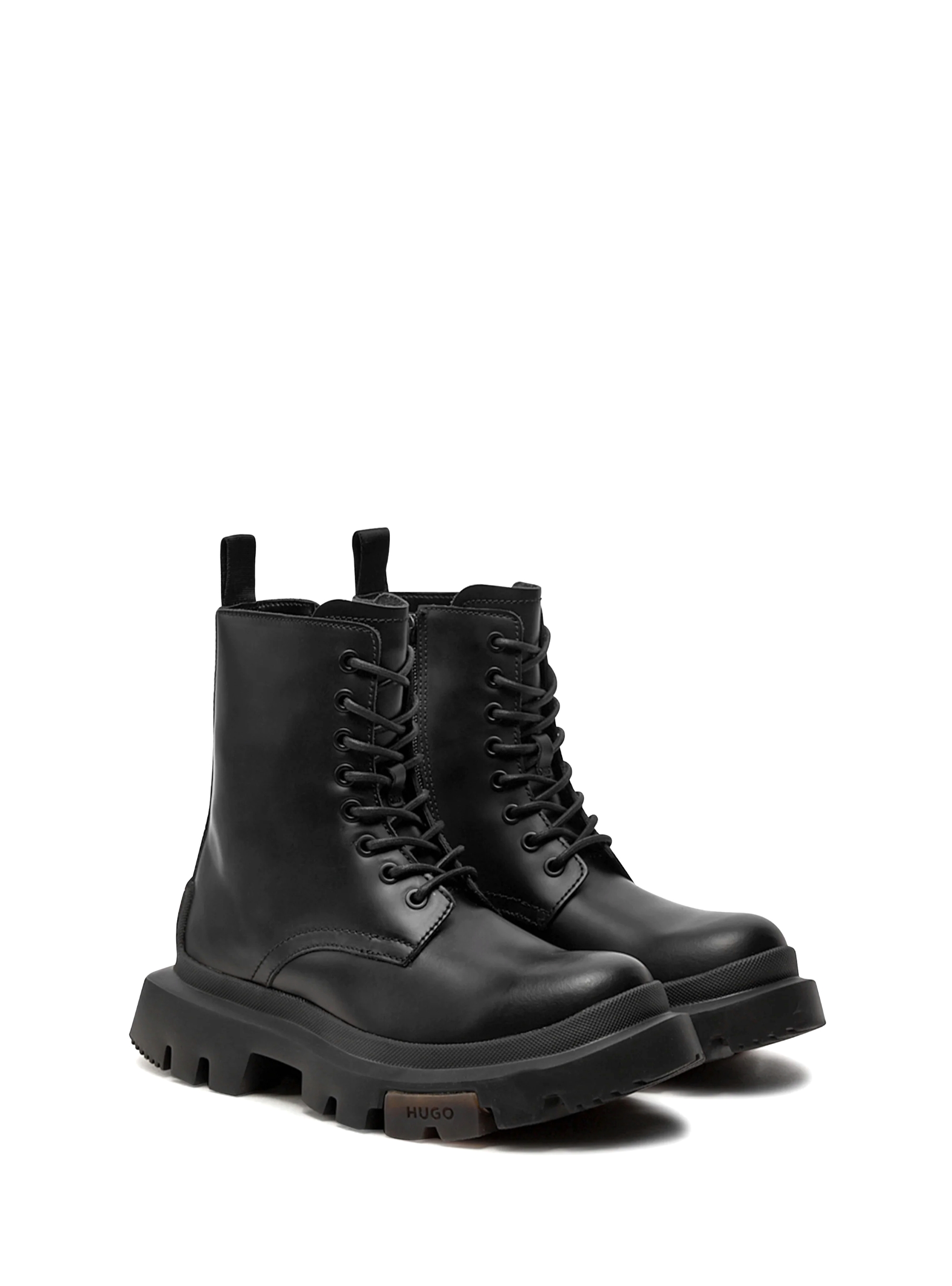HUGO Ankle Boots Fabyan_LcUpBoot_BROF - Black