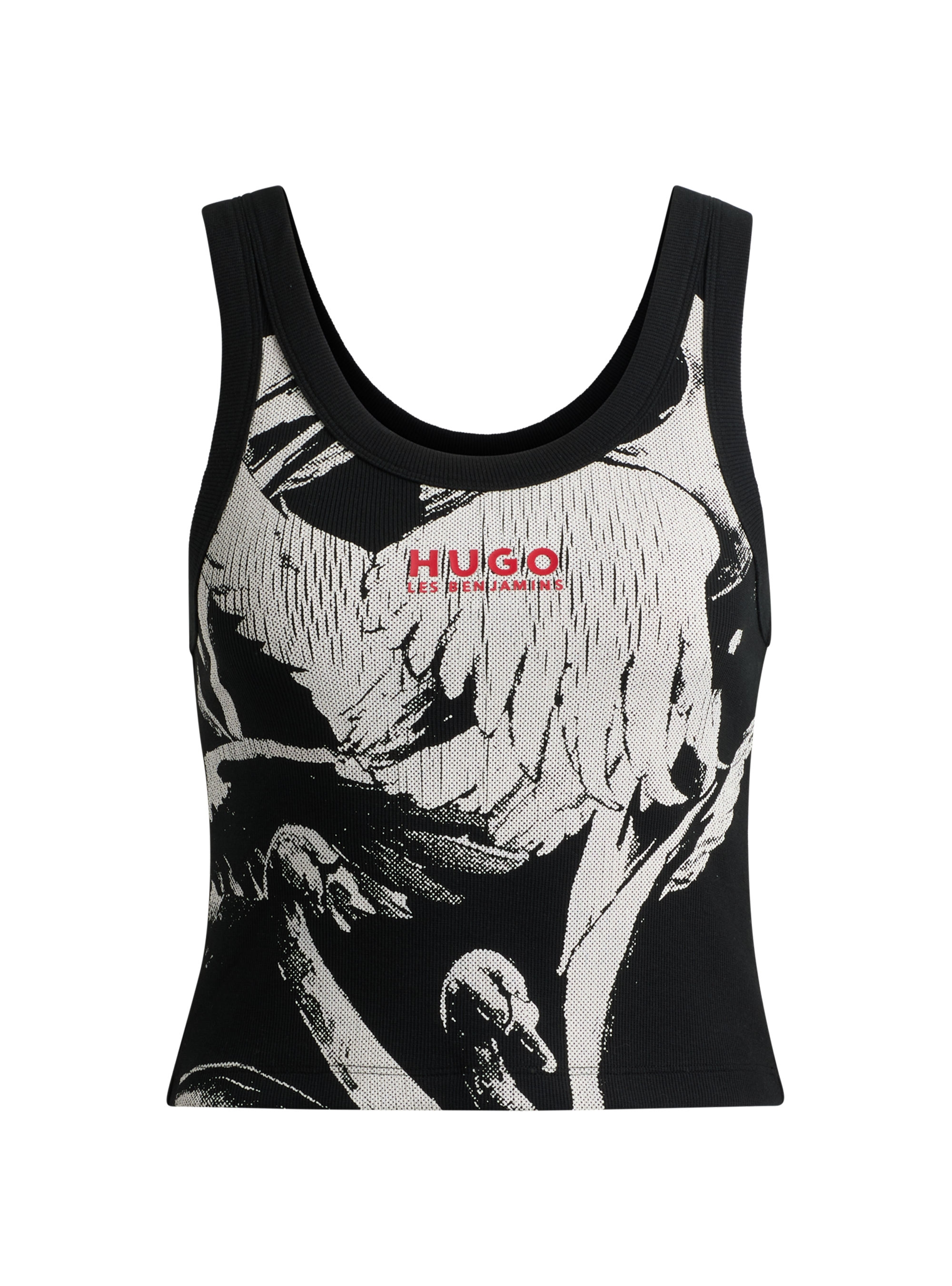 HUGO X Les Benjamins Tank Top Deniz_LB - Black
