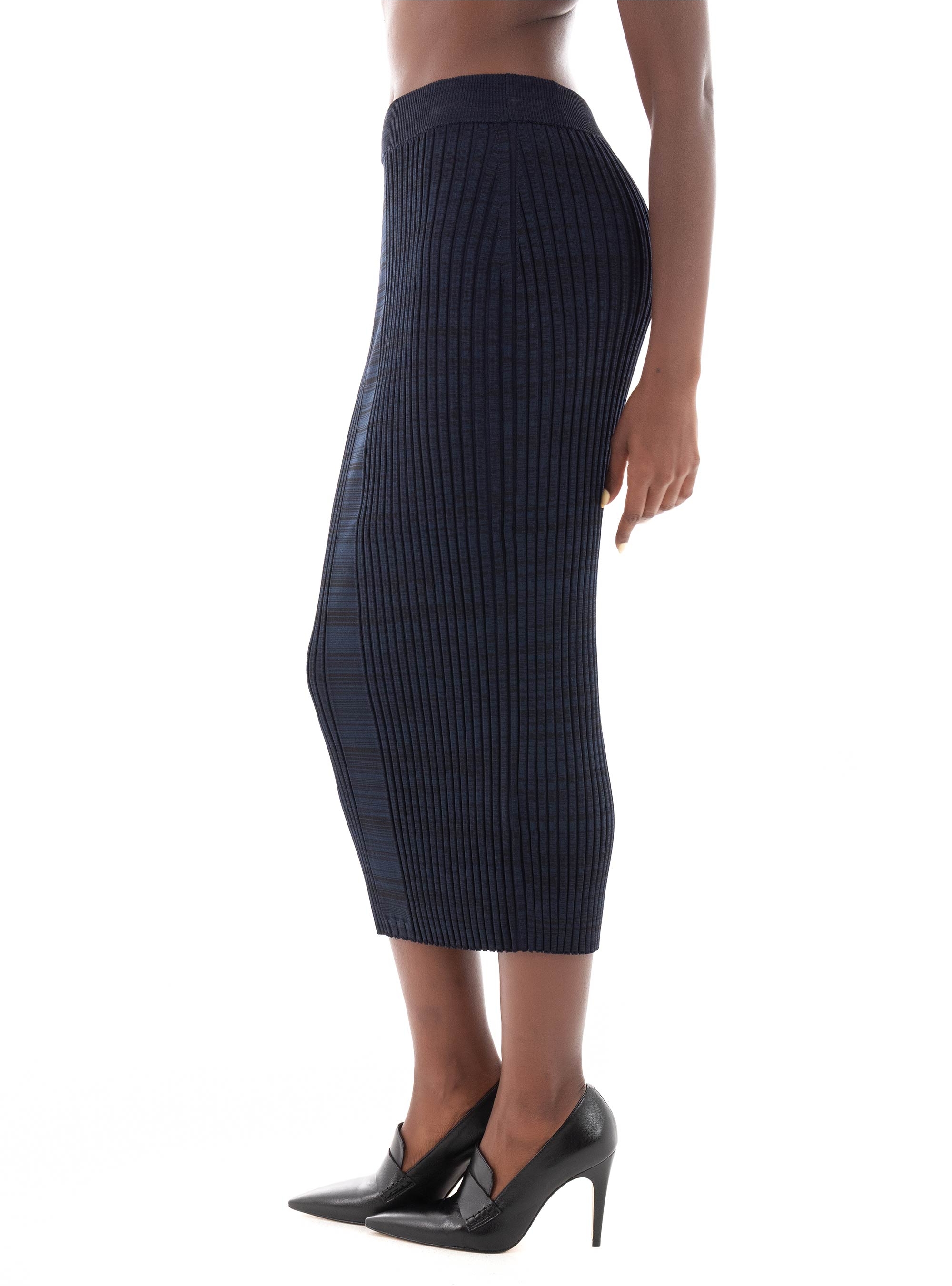 BOSS Knitted Midi Skirt Farmina - Blue Black