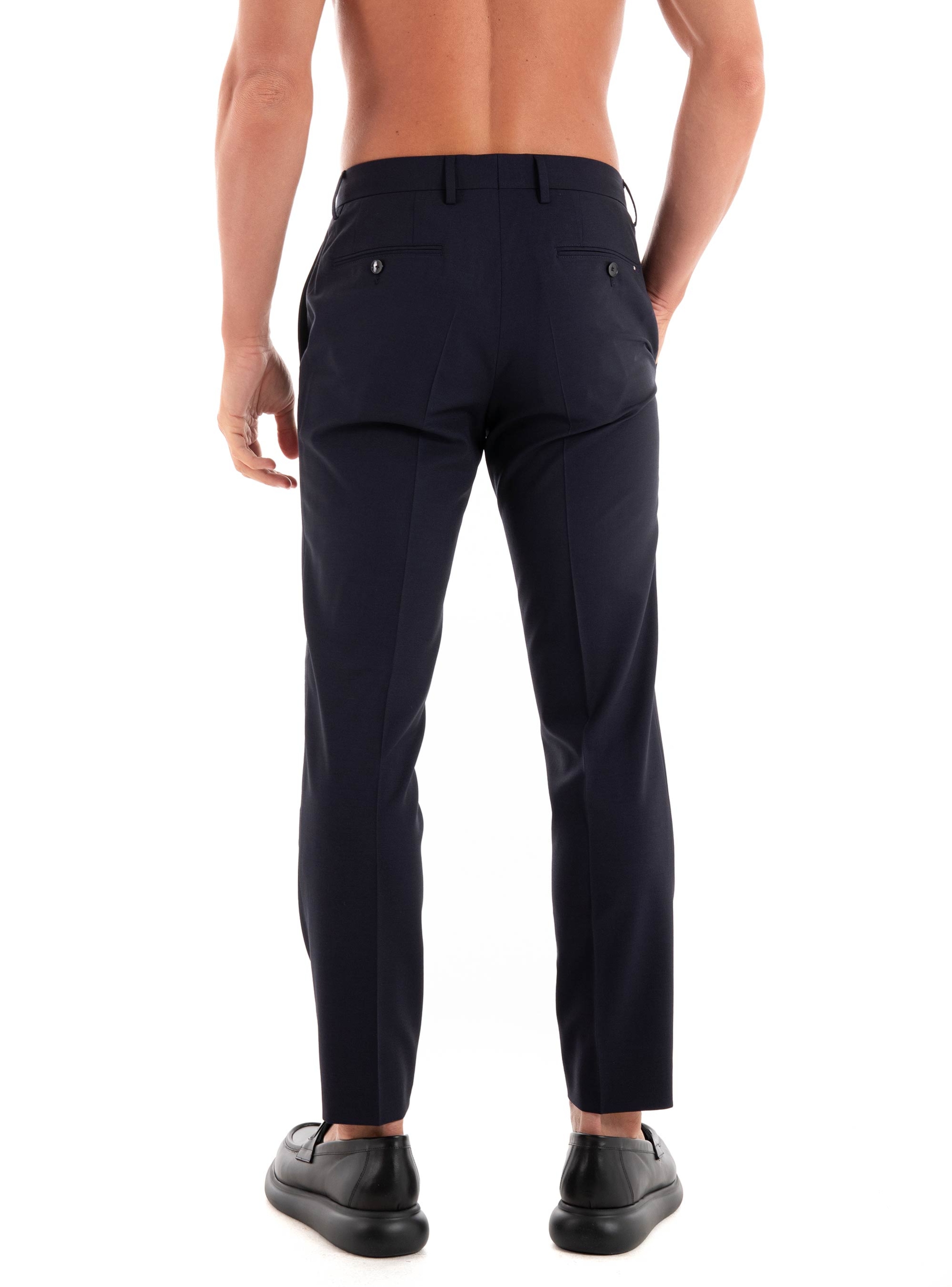 BOSS Slim Fit Trousers H-Genius-243 - Dark Blue
