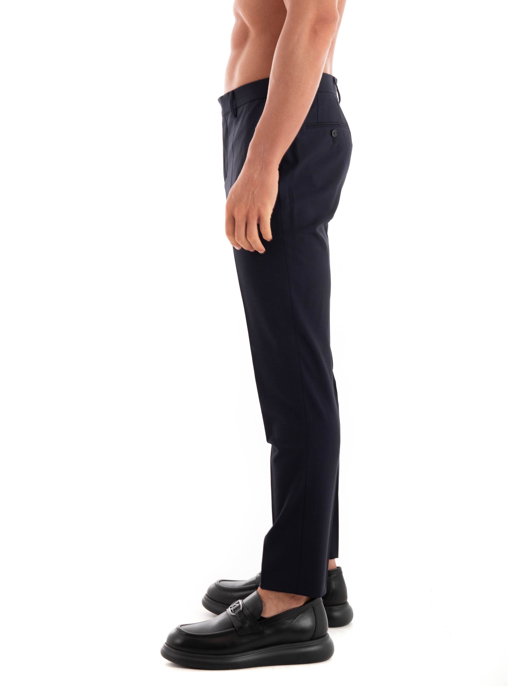 BOSS Slim Fit Trousers H-Genius-243 - Dark Blue
