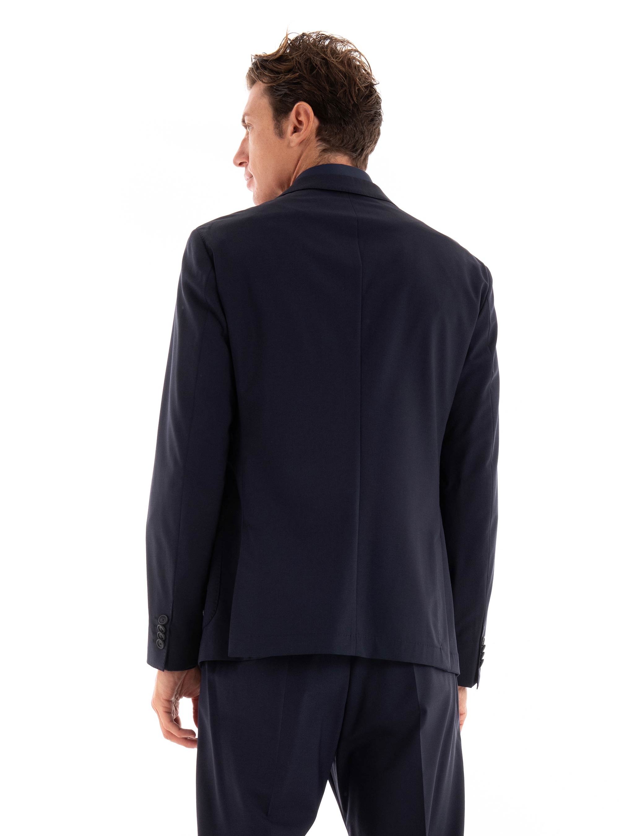 BOSS Sim Fit Performance Stretch Wool Blazer P-Hanry-MDL-WG-243 - Dark Blue
