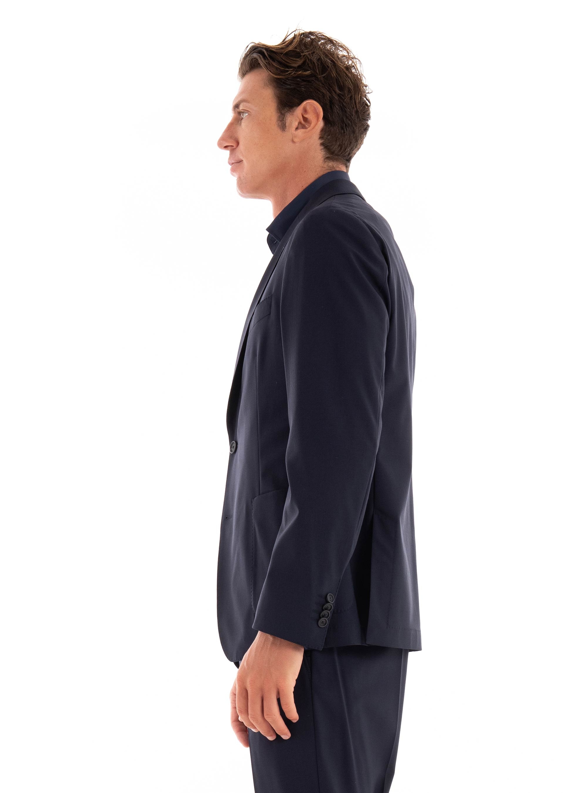 BOSS Sim Fit Performance Stretch Wool Blazer P-Hanry-MDL-WG-243 - Dark Blue