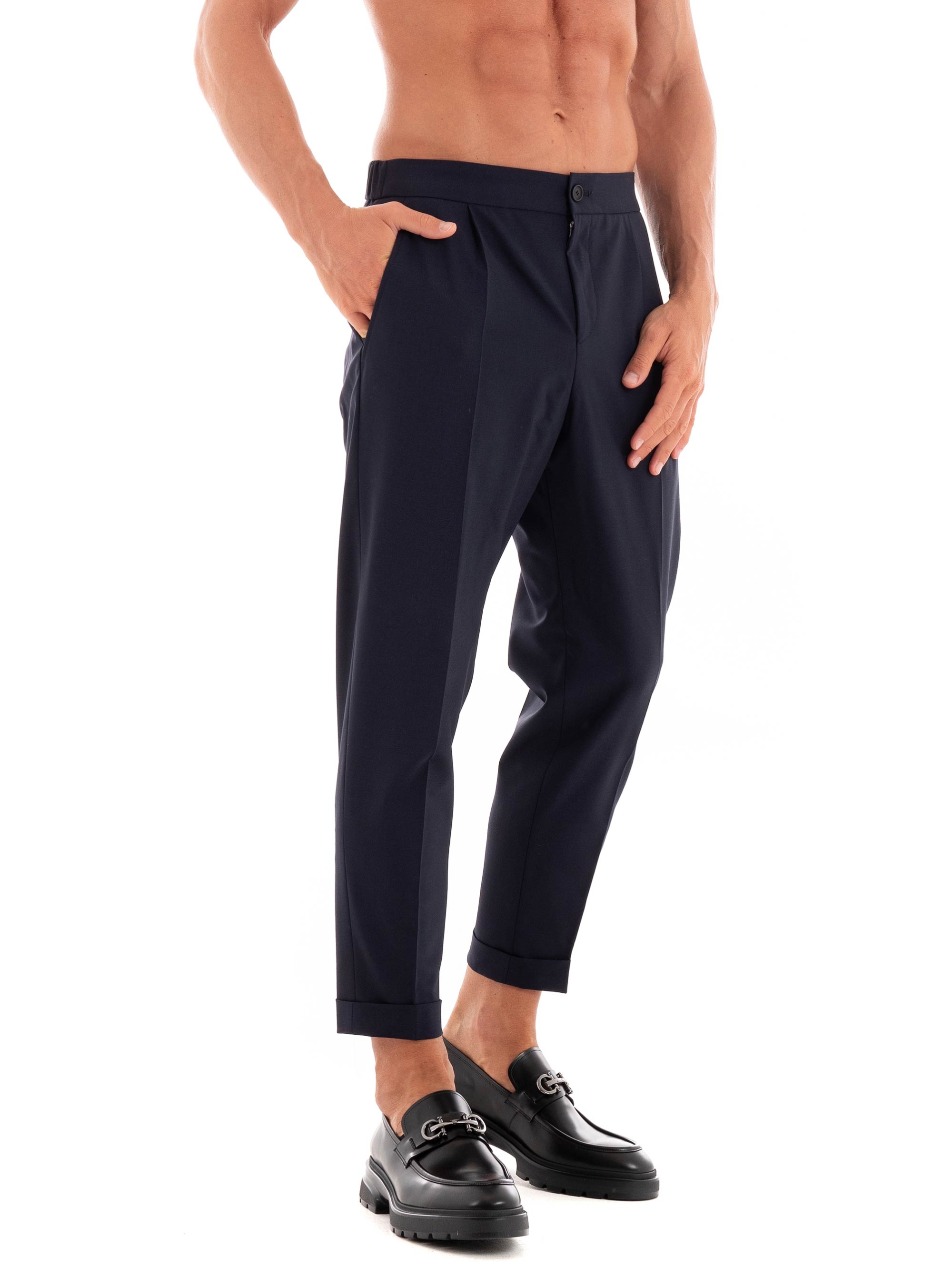 BOSS Tapered Fit Trousers P-Prian-PL-CW-WG-243 - Dark Blue