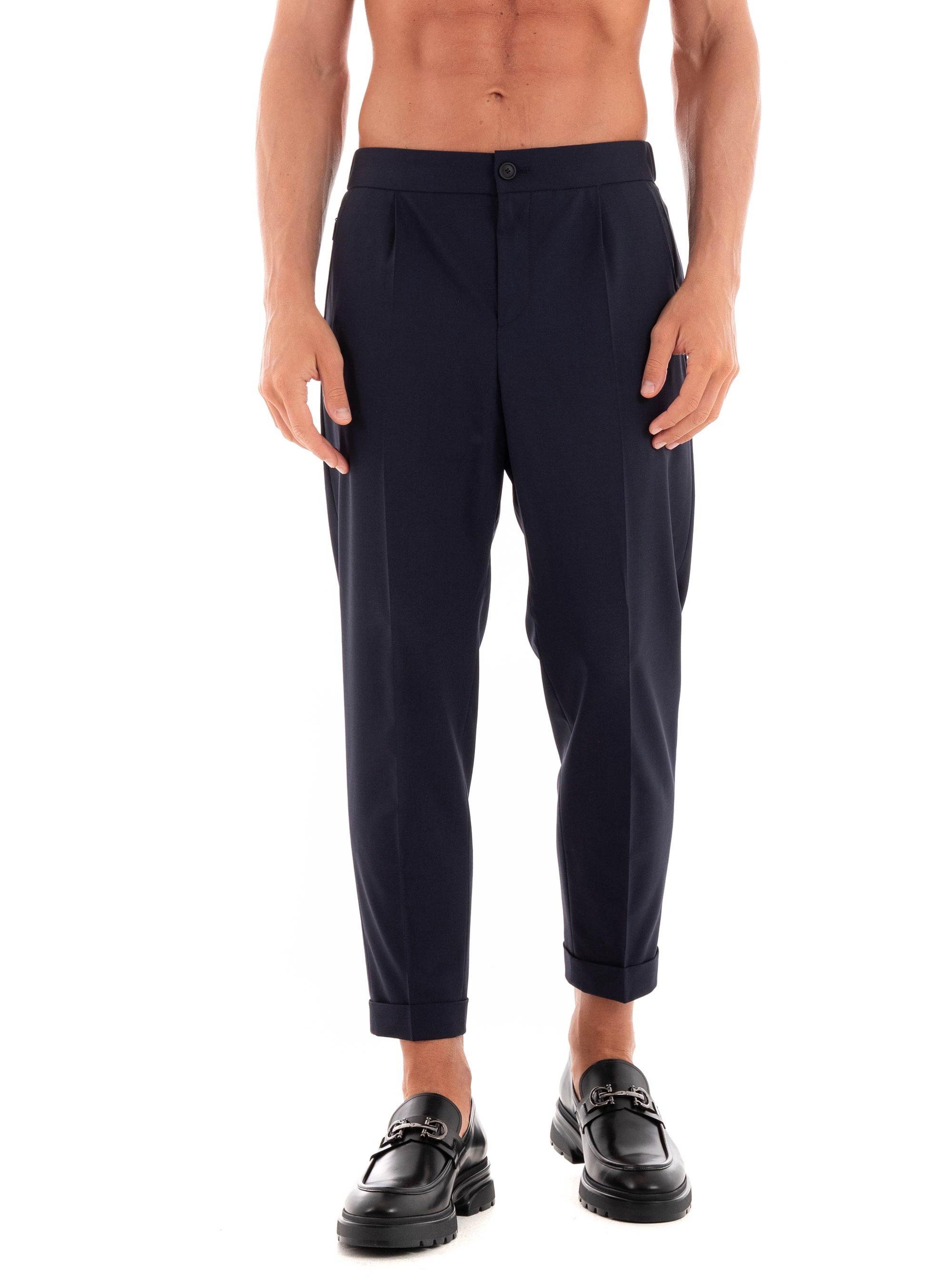BOSS Tapered Fit Trousers P-Prian-PL-CW-WG-243 - Dark Blue