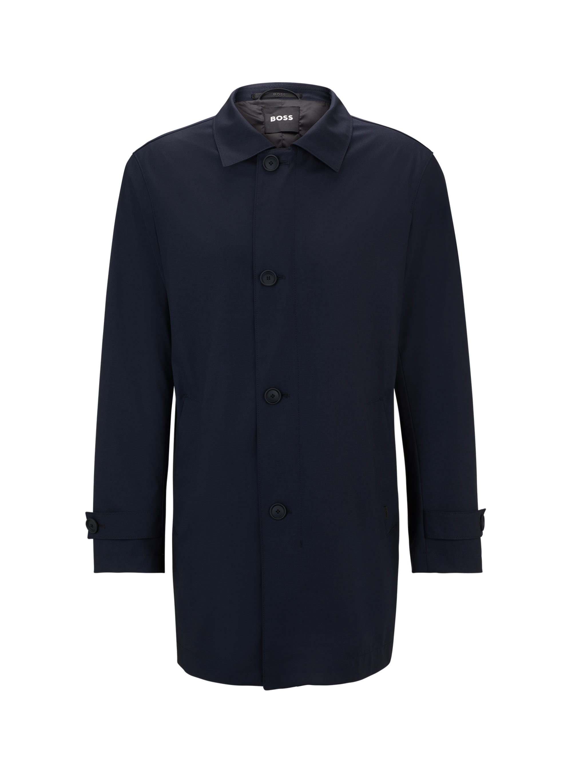 BOSS Waterproof Wool Coat P-Jared-MDL-243 - Dark Blue