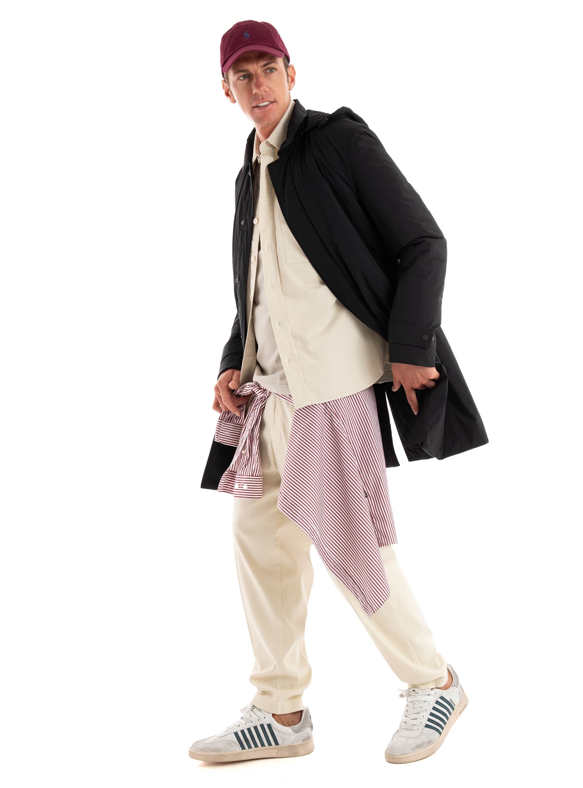 BOSS Tapered Fit Trousers C-Perin-CW - Ecru