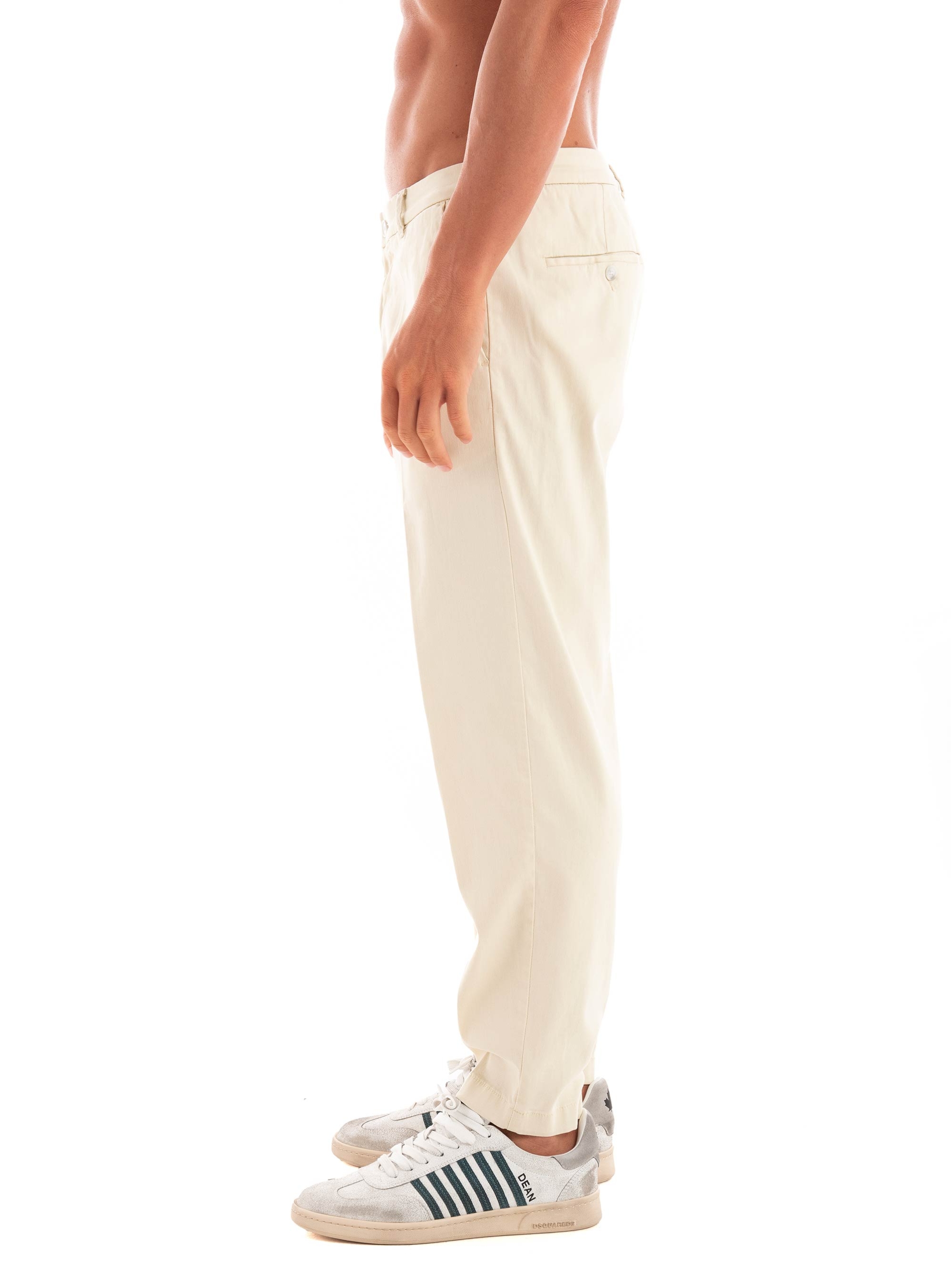 BOSS Tapered Fit Trousers C-Perin-CW - Ecru