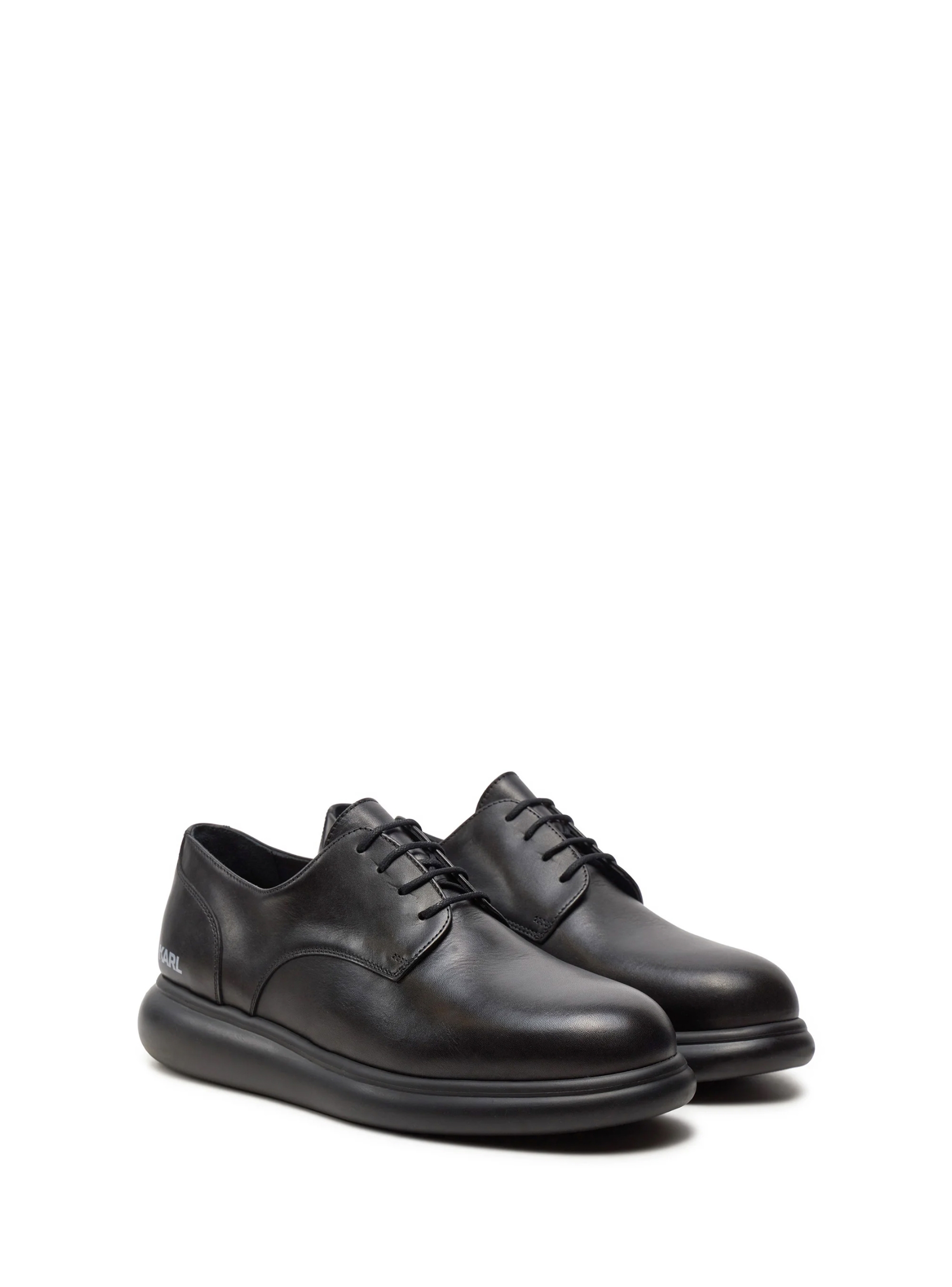 Karl Lagerfeld Lace Lo Derby Shoes - Black