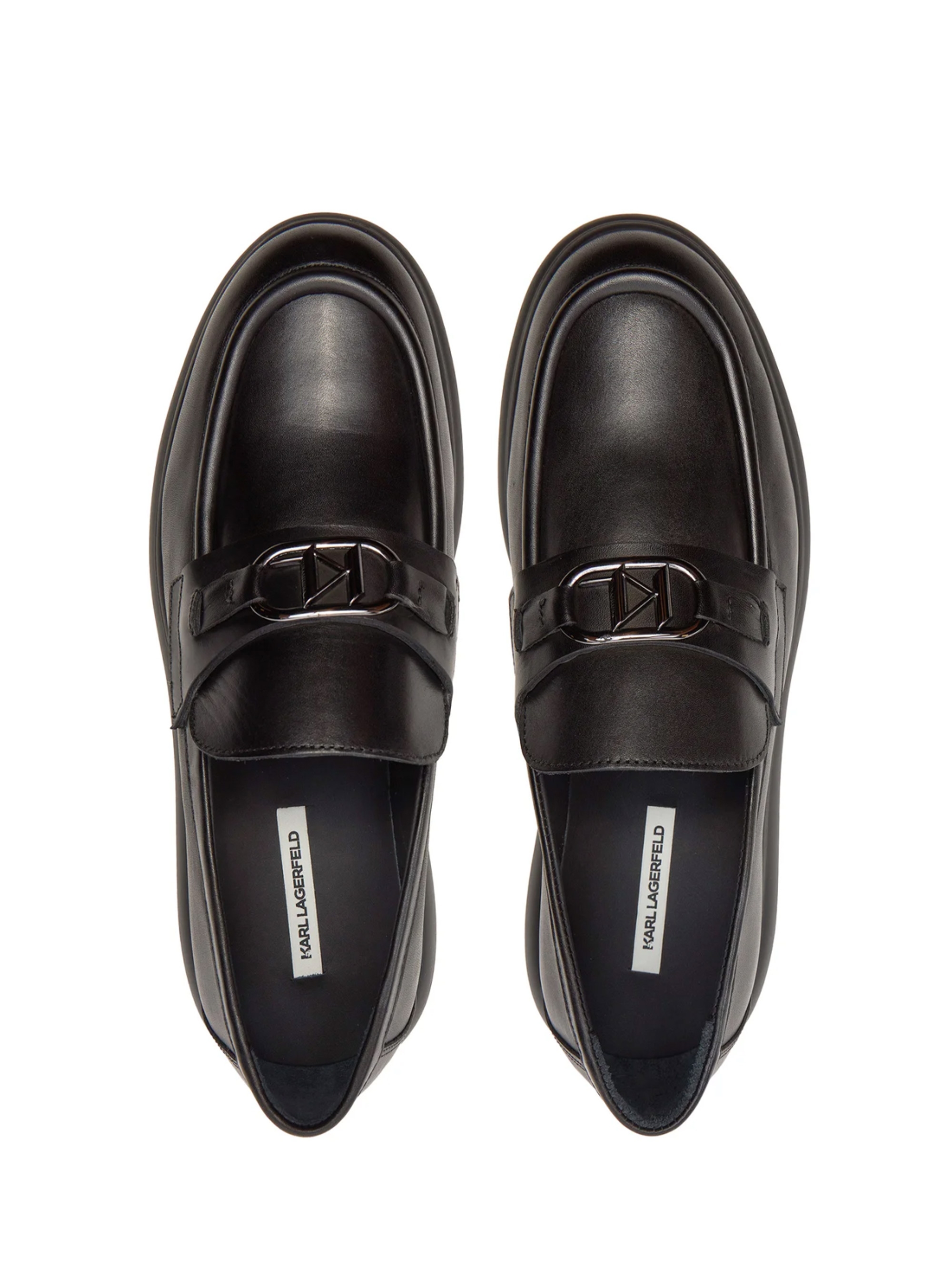 Karl Lagerfeld Trim Loafers - Black