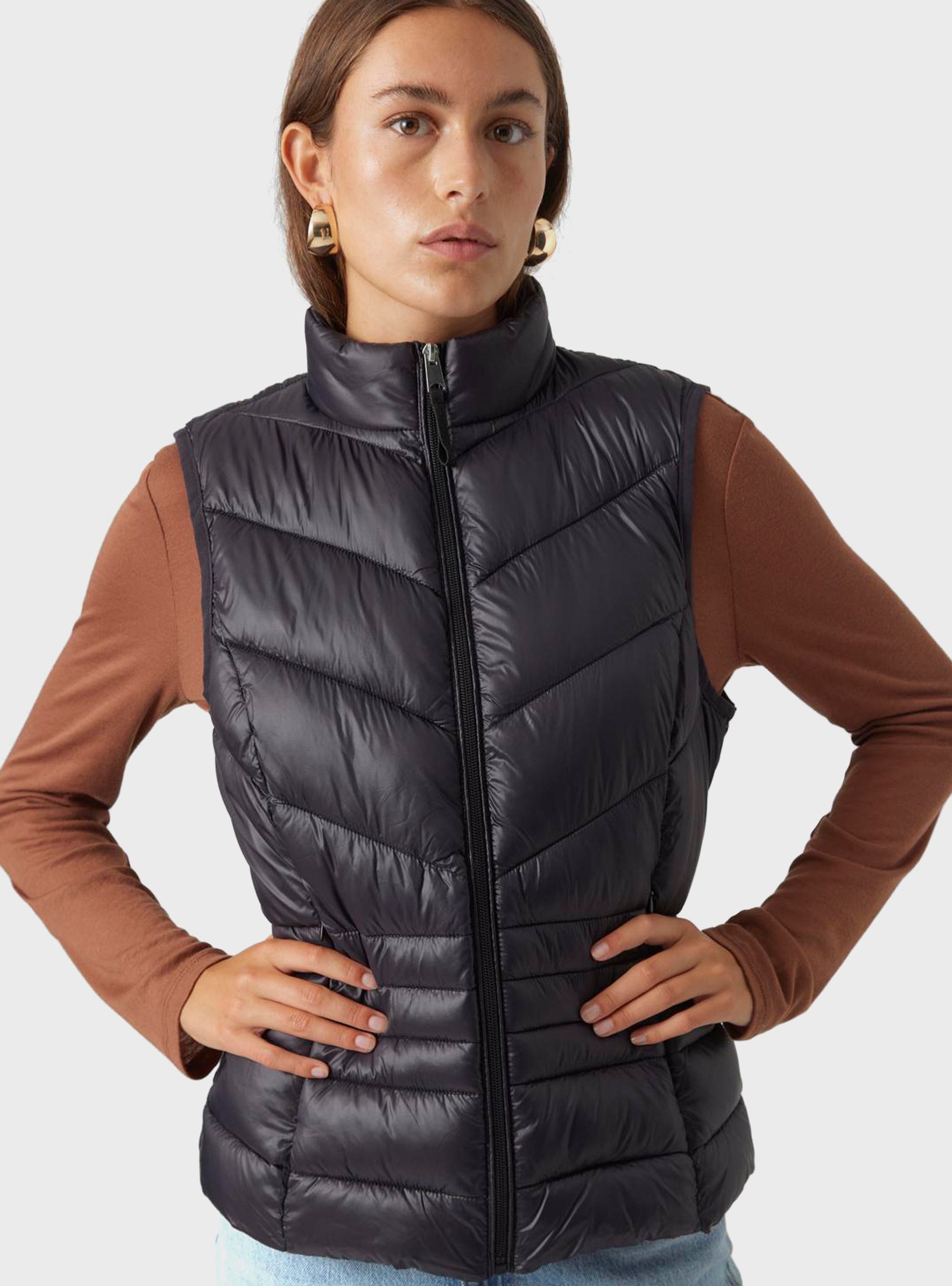 Vero Moda Sorayasiv Short Waistcoat - Black