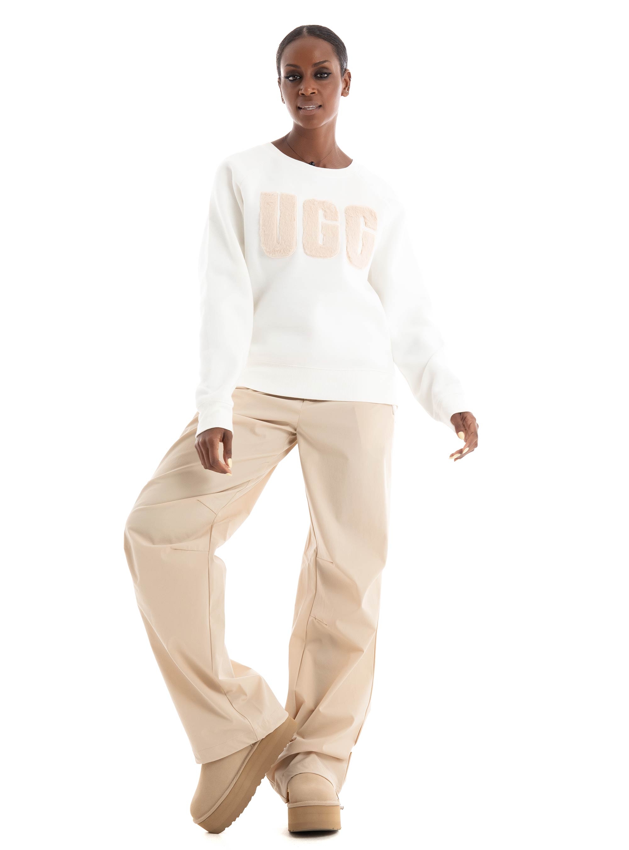Guess Aurlie Wide Leg Pants - Taupe