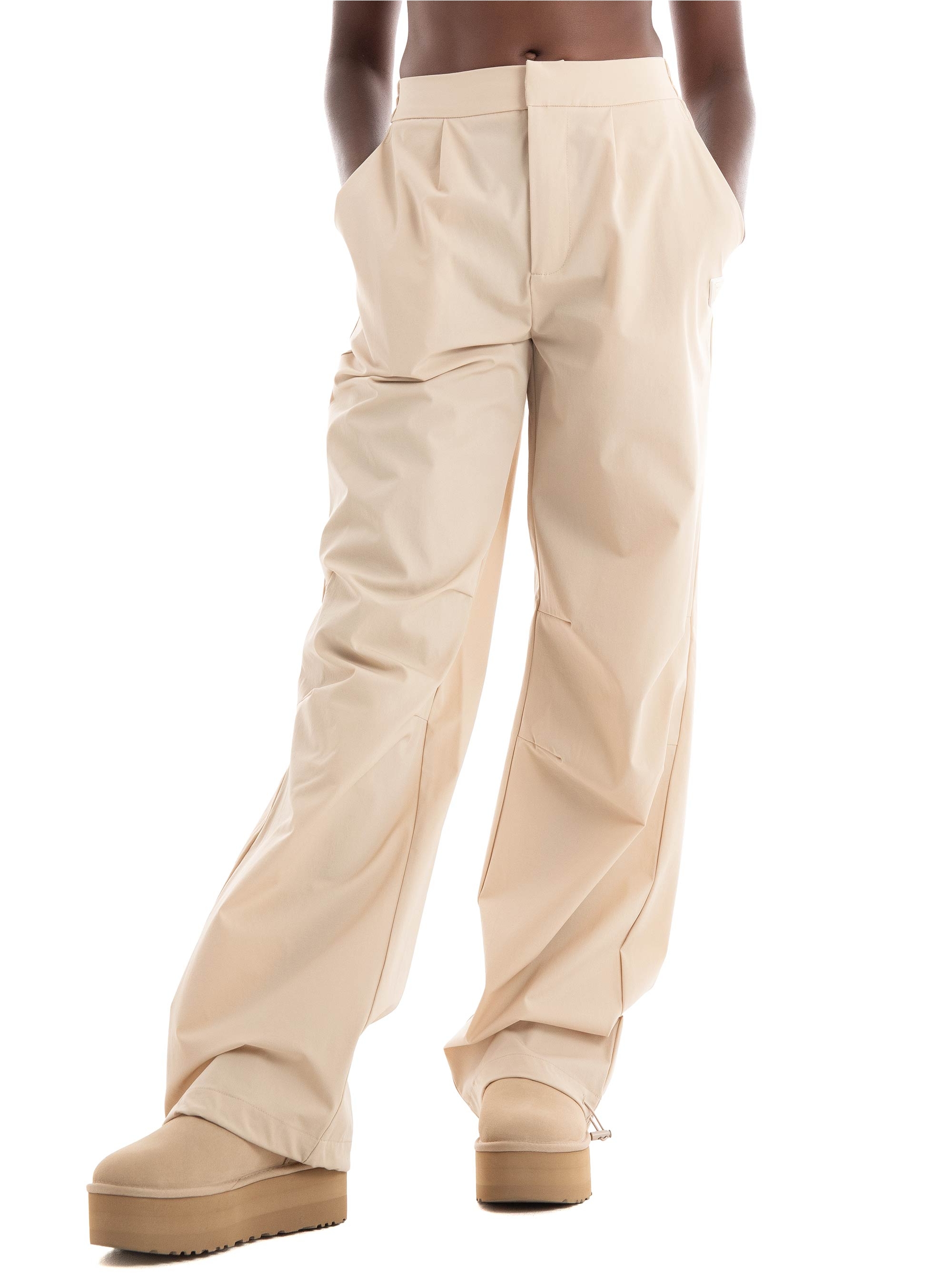 Guess Aurlie Wide Leg Pants - Taupe