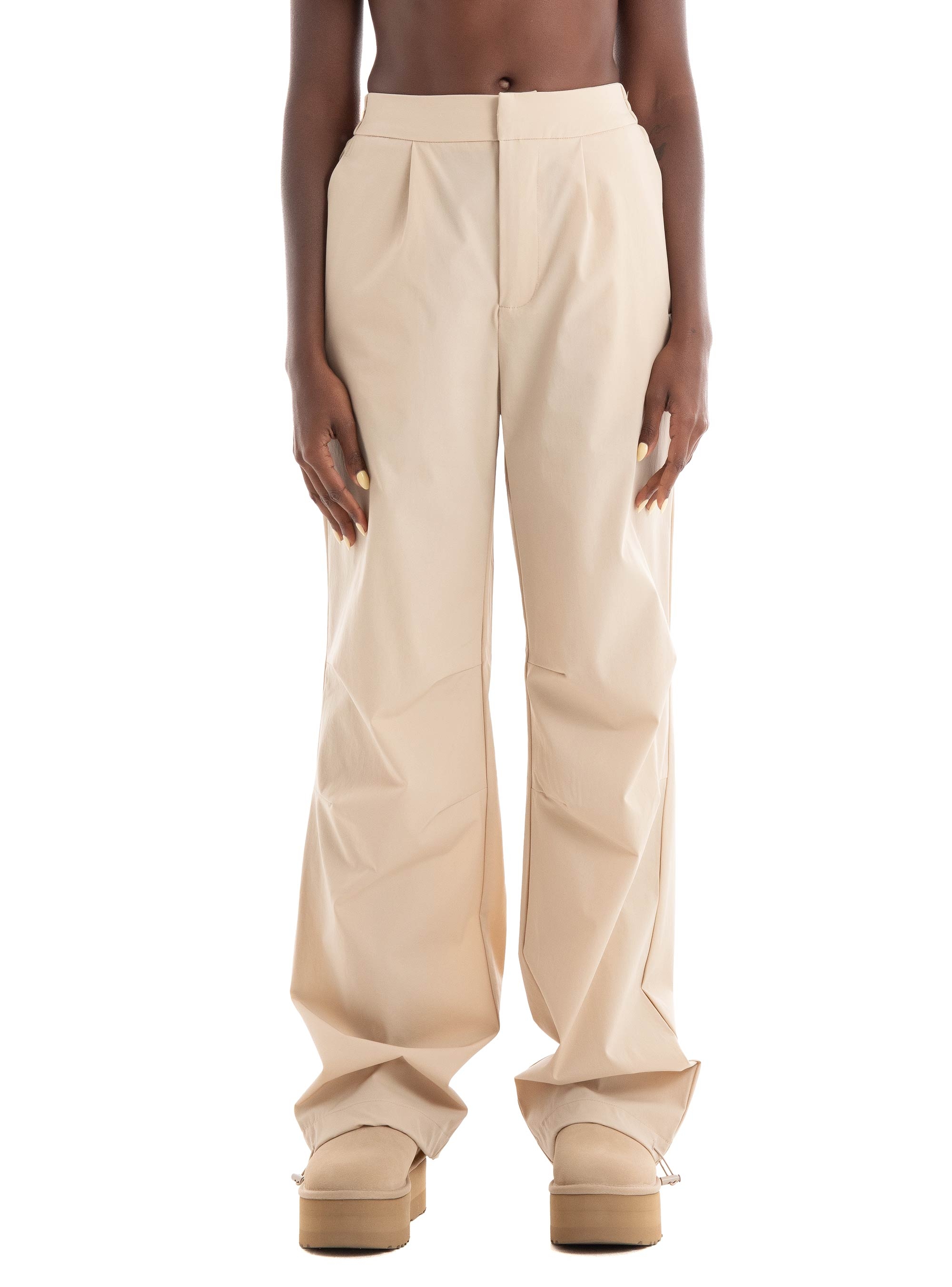 Guess Aurlie Wide Leg Pants - Taupe