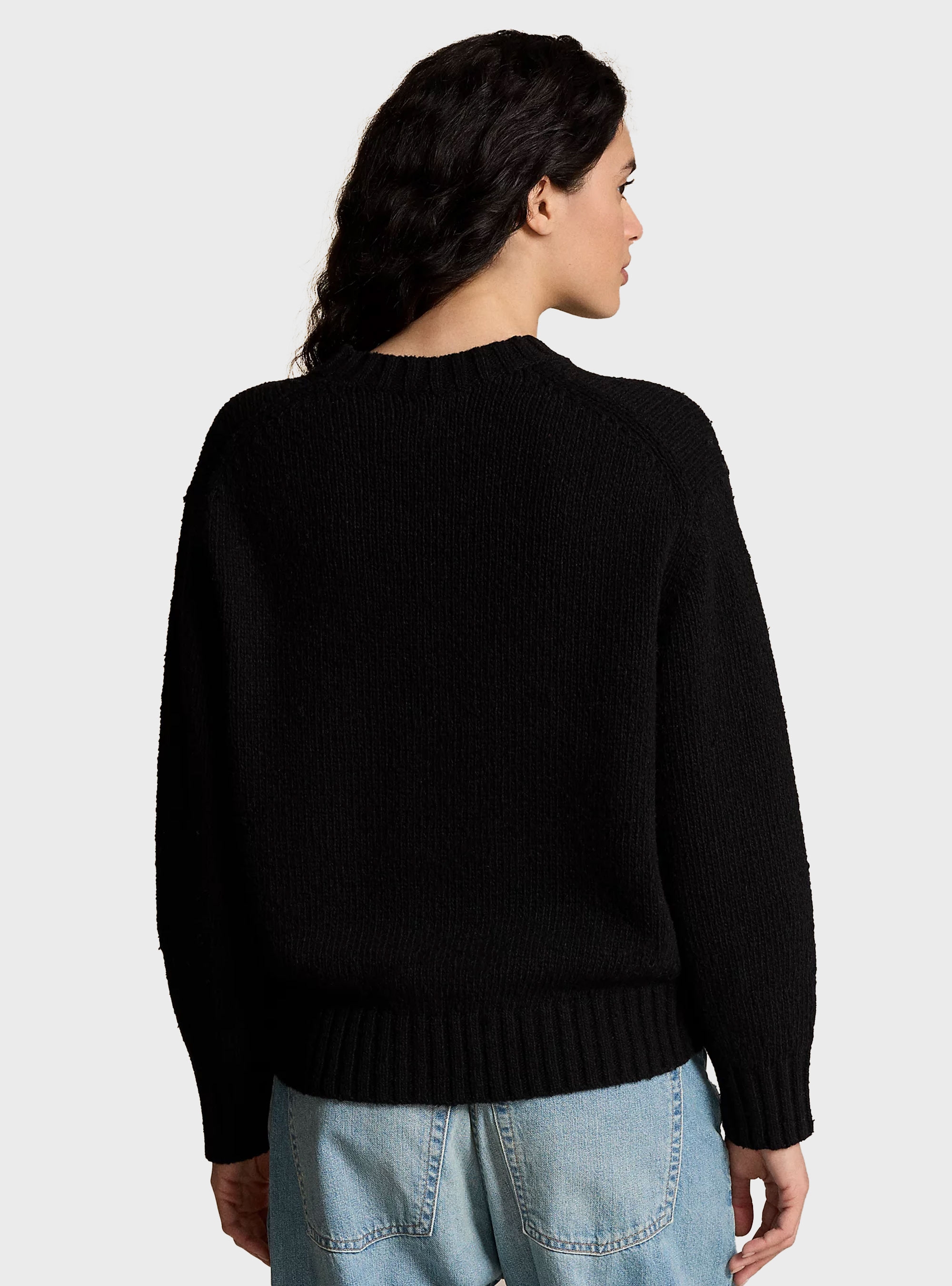 Polo Ralph Lauren Logo Crewneck Jumper - Black