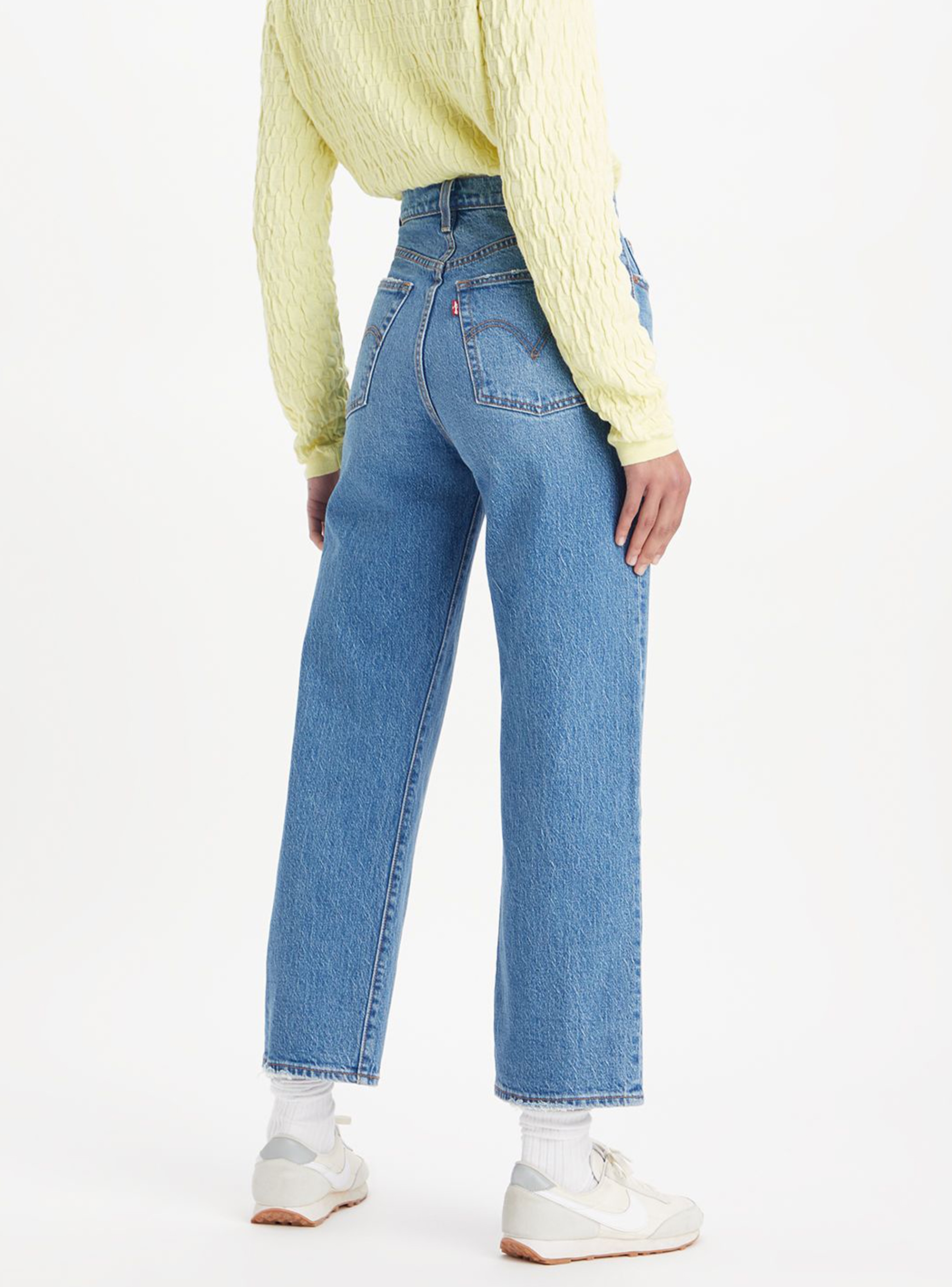 Levi's Ribcage Straight Ankle Jeans - Medium Aged Denim