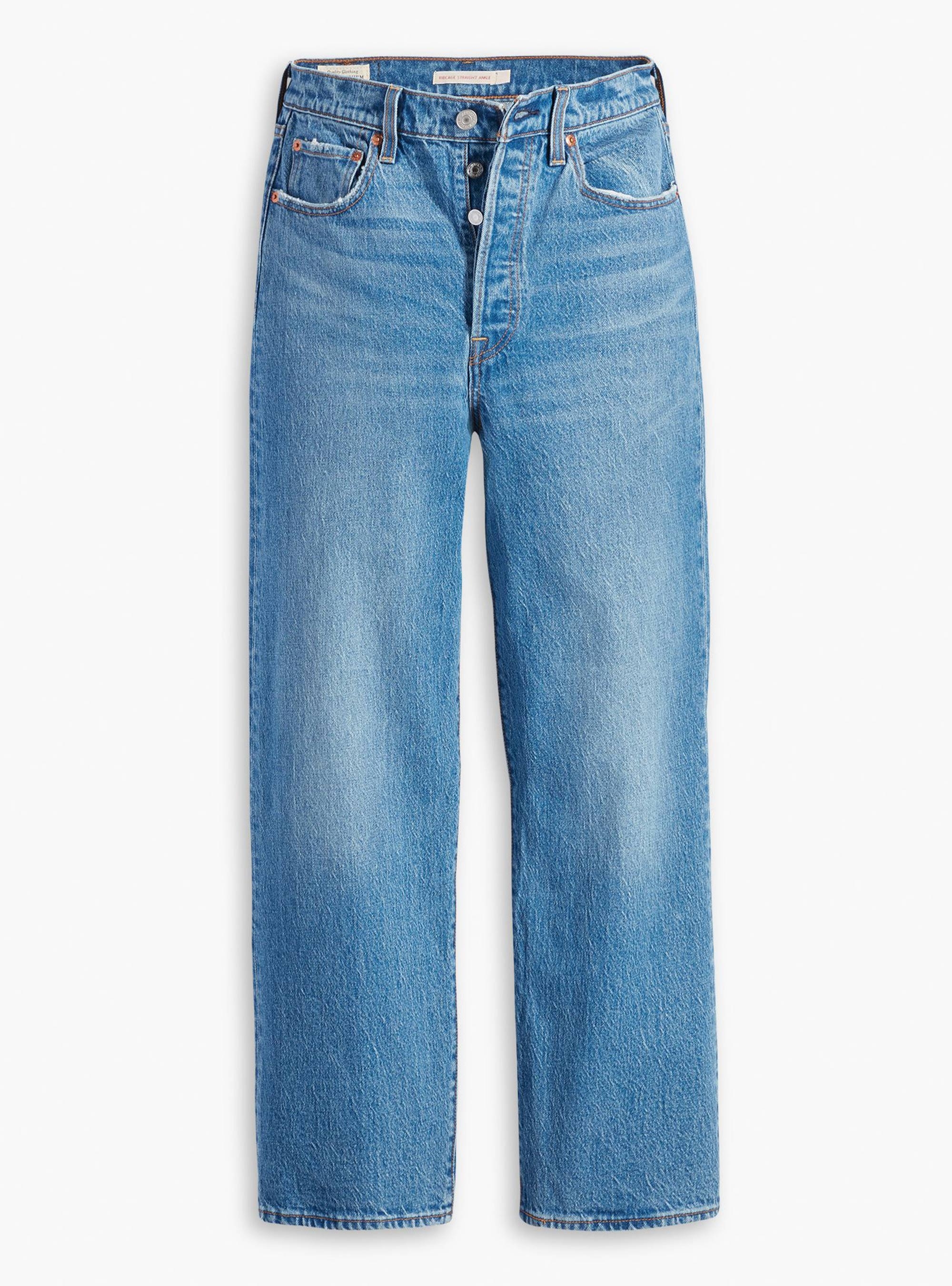 Levi's Ribcage Straight Ankle Jeans - Medium Aged Denim