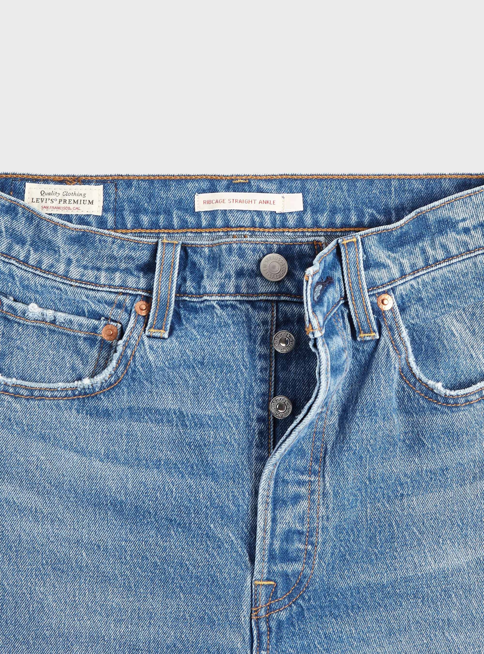 Levi's Ribcage Straight Ankle Jeans - Medium Aged Denim