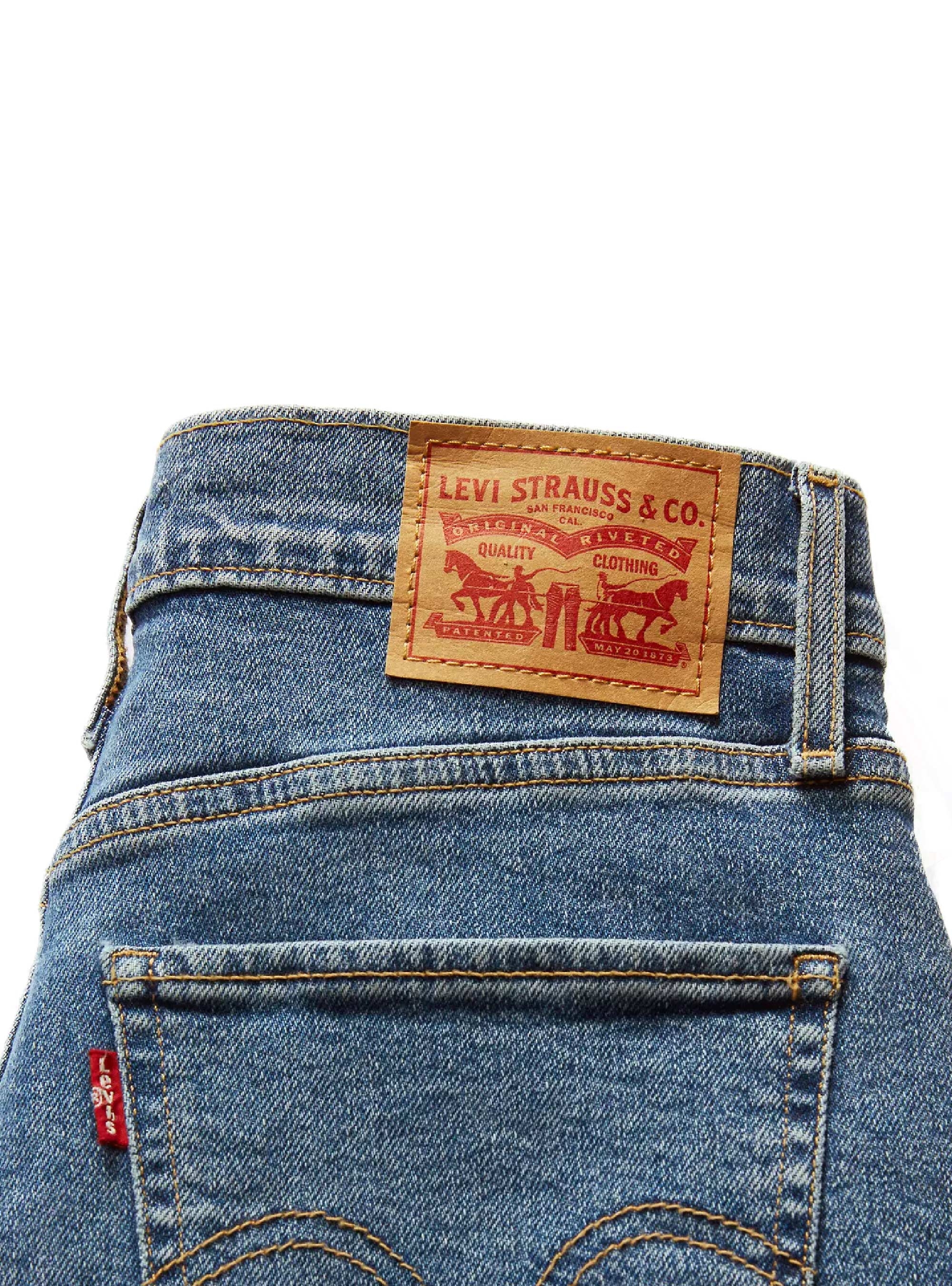 Levi's High Rise Wide Leg Jeans - Medium Aged Denim