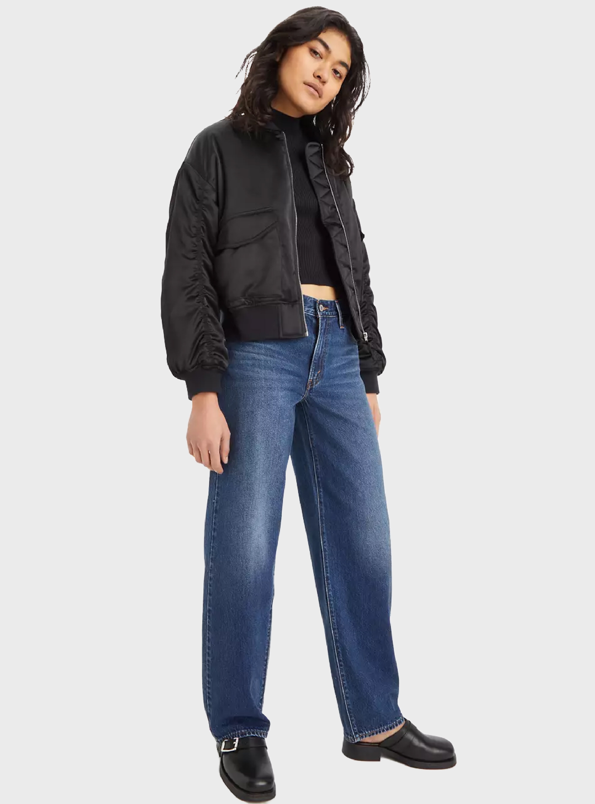 Levi's Baggy Dad Dark Jeans - Stonewashed Denim