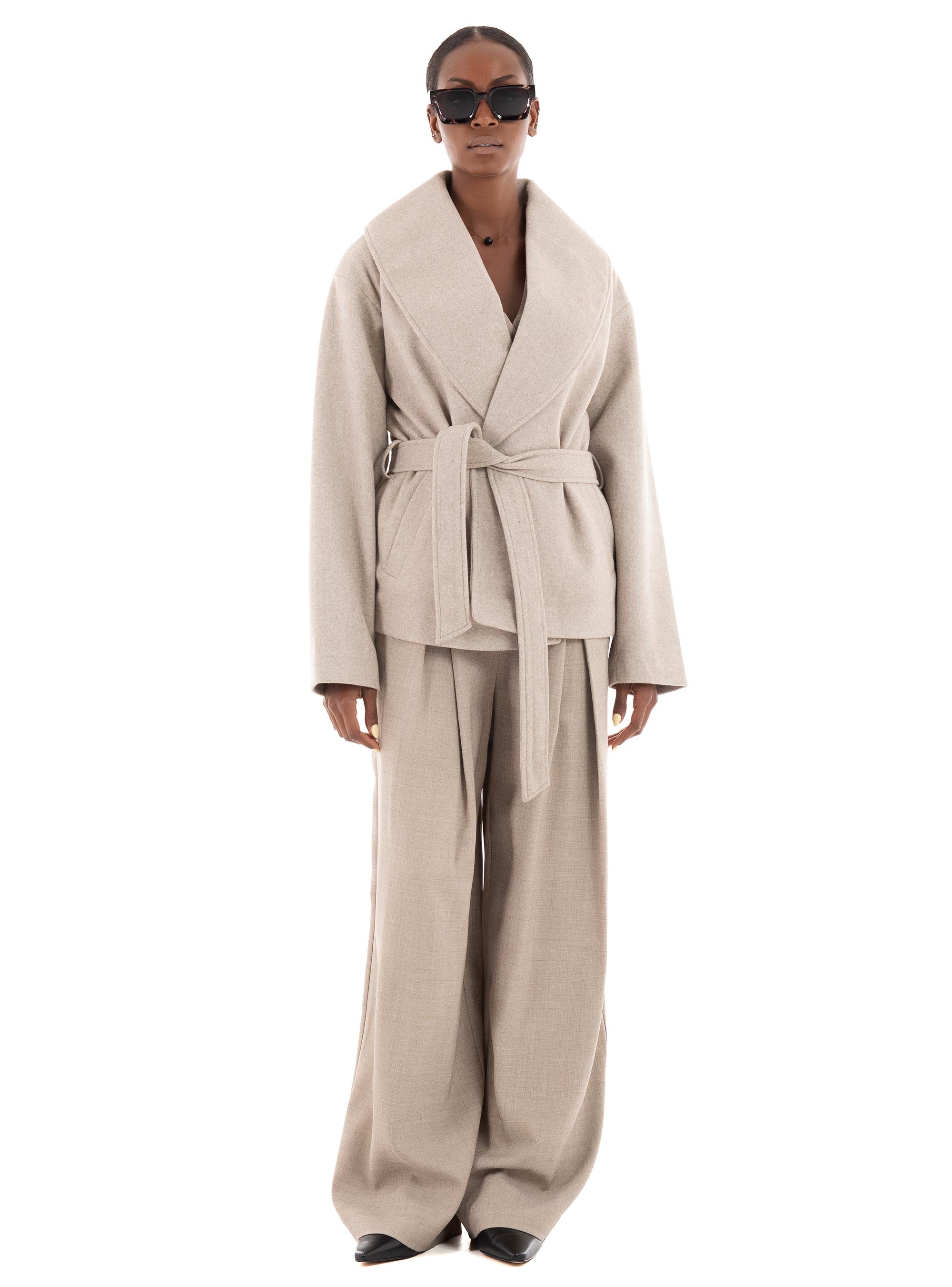 Only Augusta Short Coat - Beige