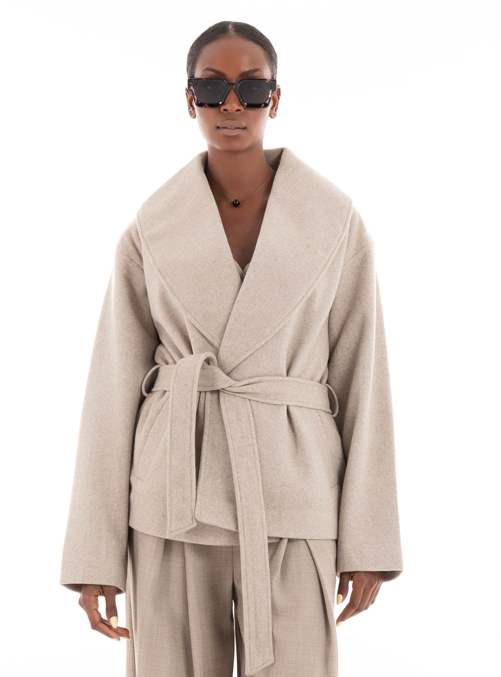 Only Augusta Short Coat - Beige