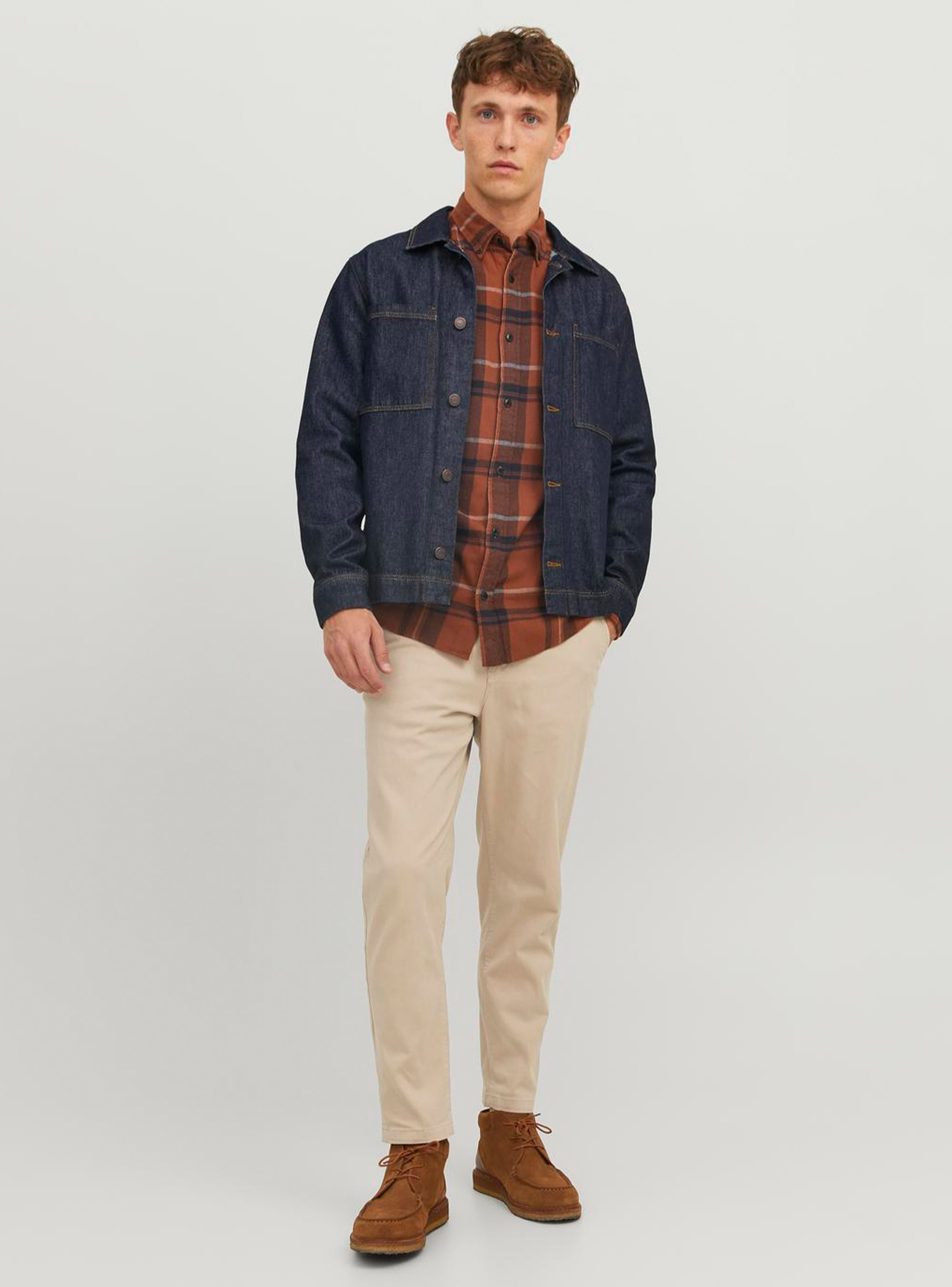 Jack & Jones Ace Harlow Tapered Fit Chinos - Beige