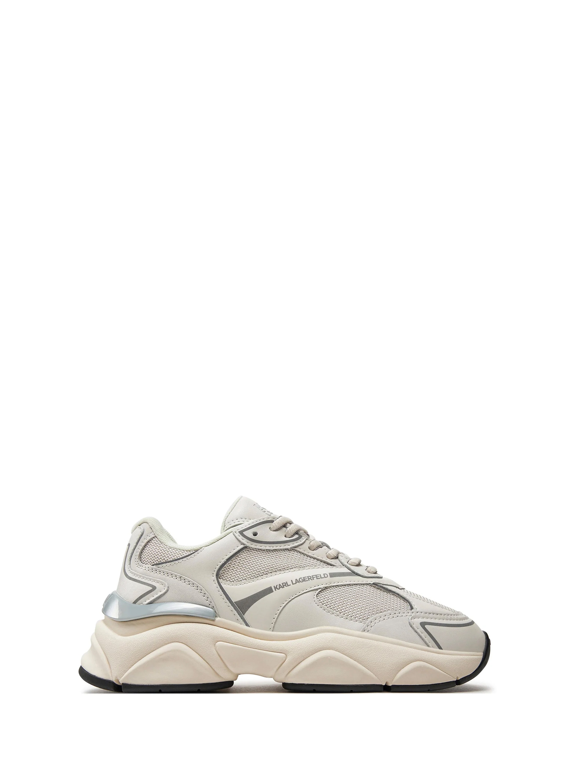 Karl Lagerfeld Lo Lace Runners - Tartan Black & White