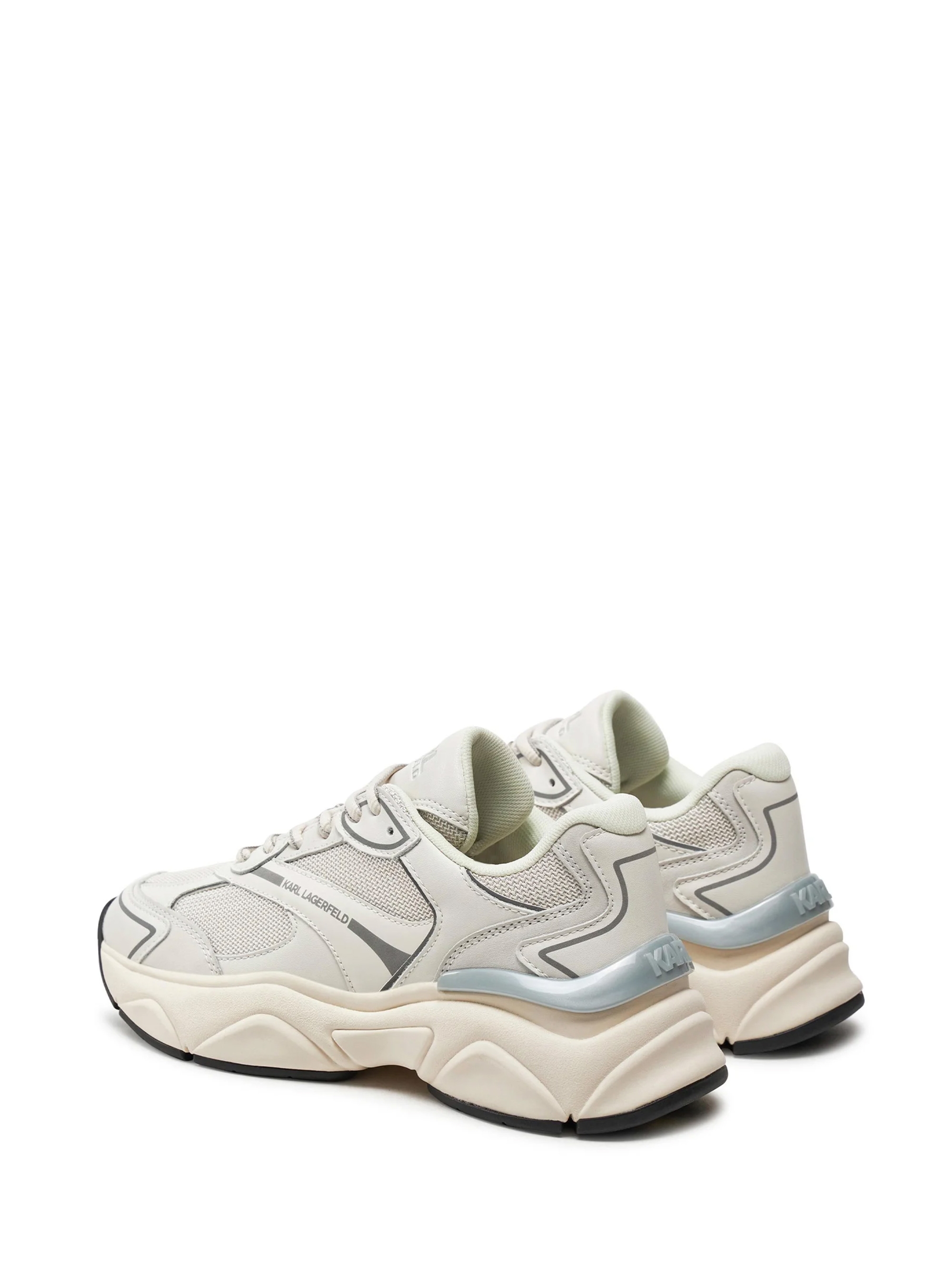 Karl Lagerfeld Lo Lace Runners - Tartan Black & White