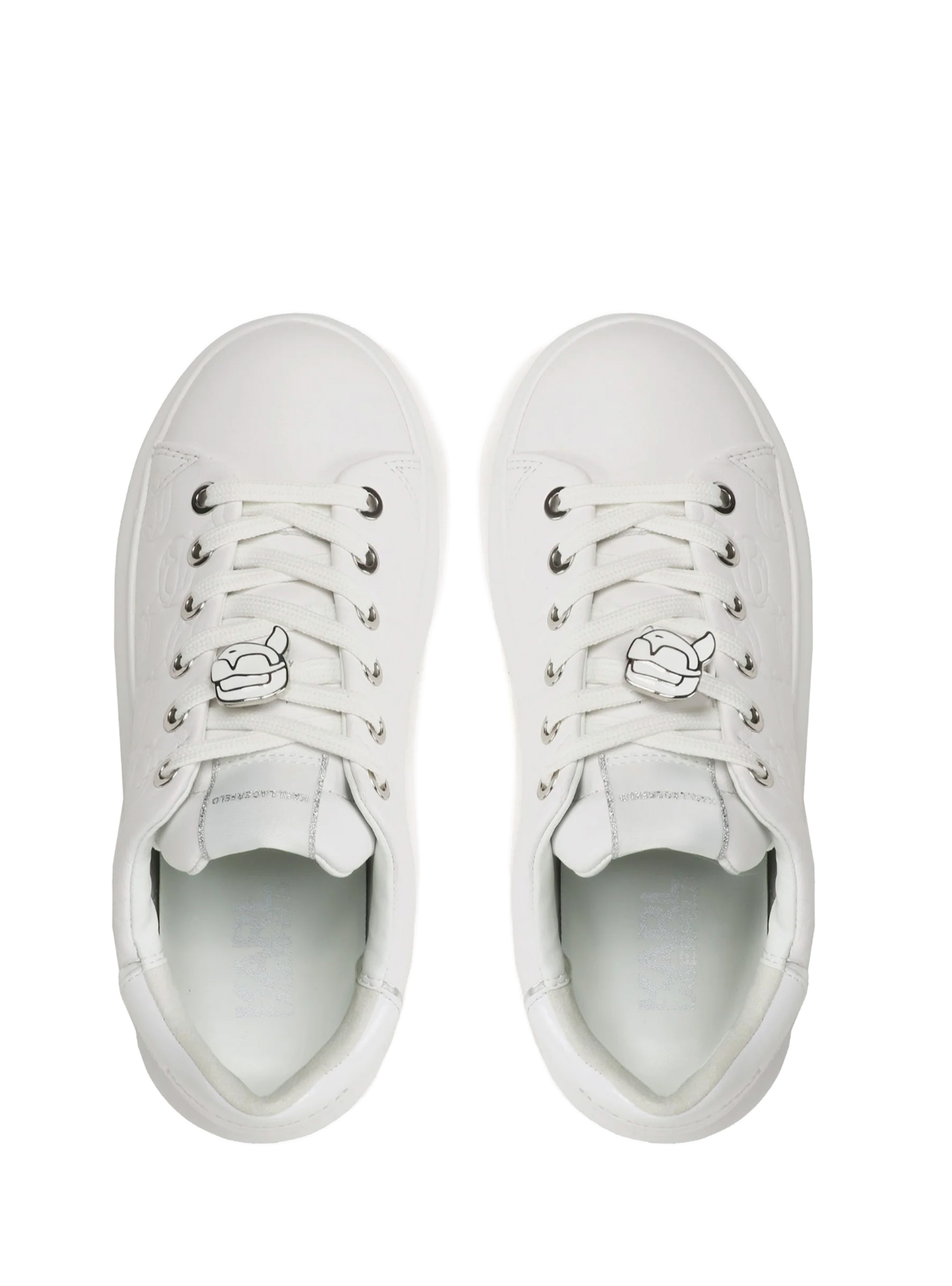 Karl Lagerfeld Kc Emboss Lo Lace Sneakers - White